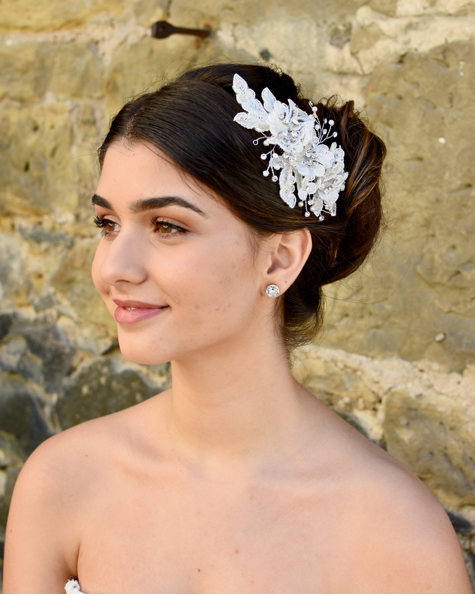 Adria bridal comb — alternate view 3