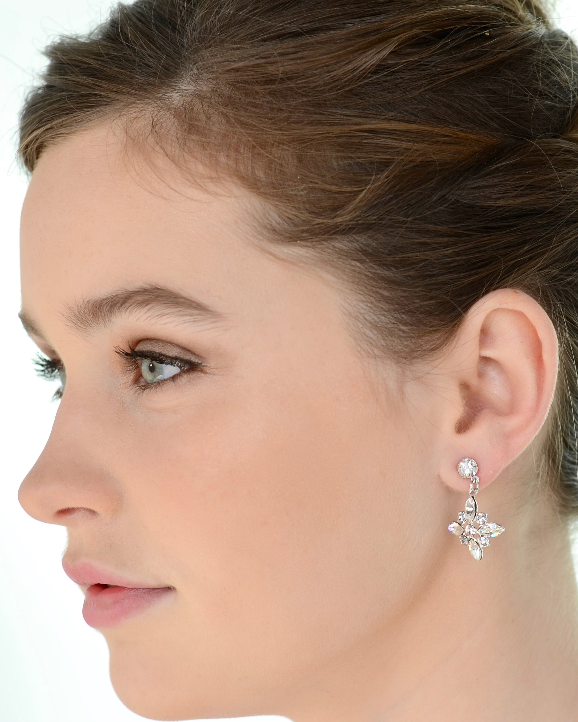 Briar Silver bridal earrings — alternate view 5