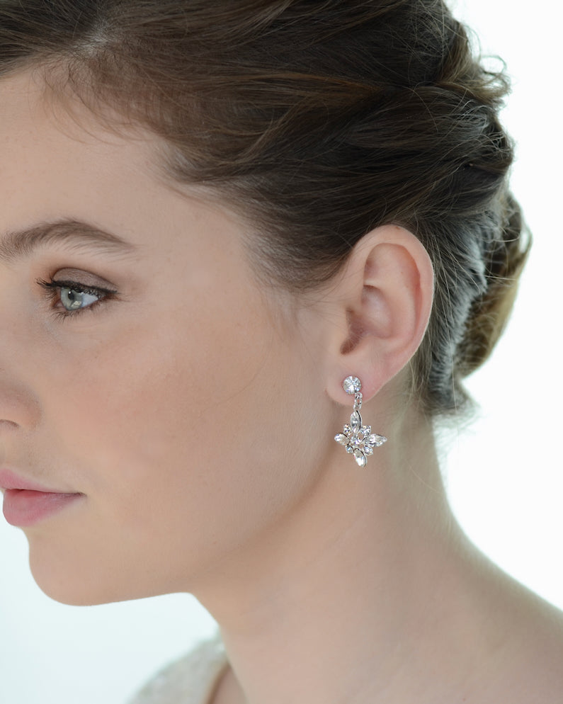 Briar Silver bridal earrings — alternate view 4