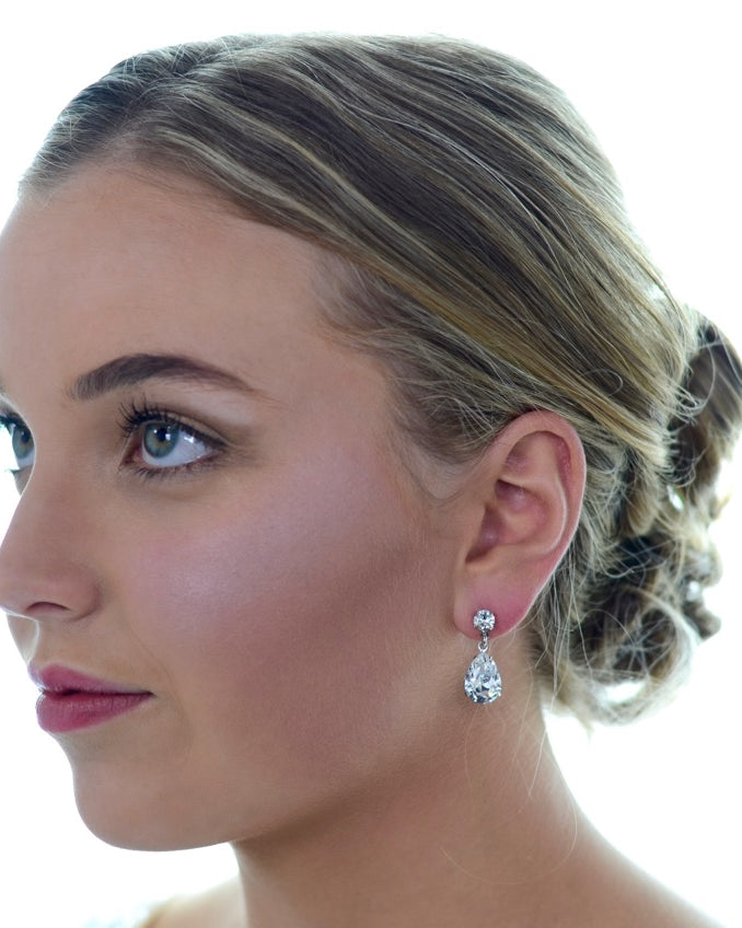 Rosemary silver bridal earrings — alternate view 5