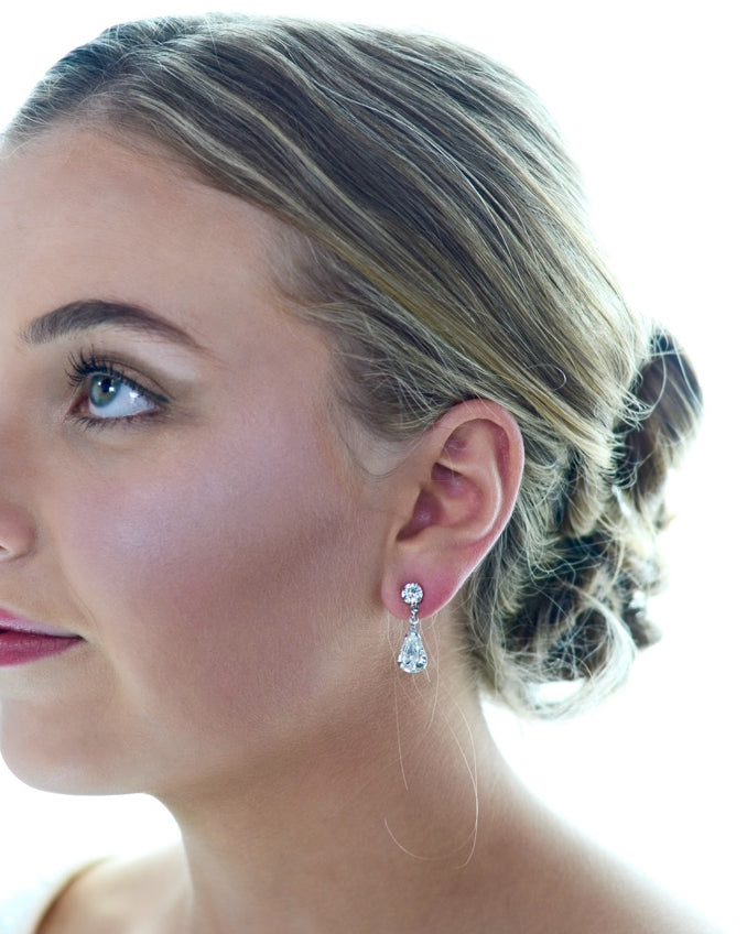Rosemary silver bridal earrings — alternate view 7