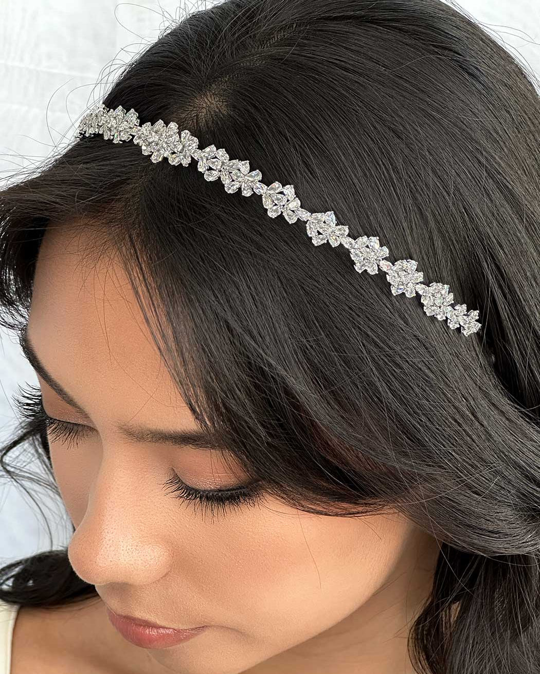 Sheridan Silver bridal headband by Windsor Bridal Jewellery