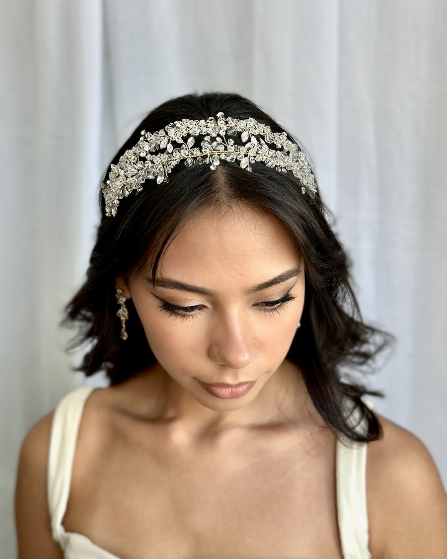 Cosima Gold bridal headband — alternate view 2