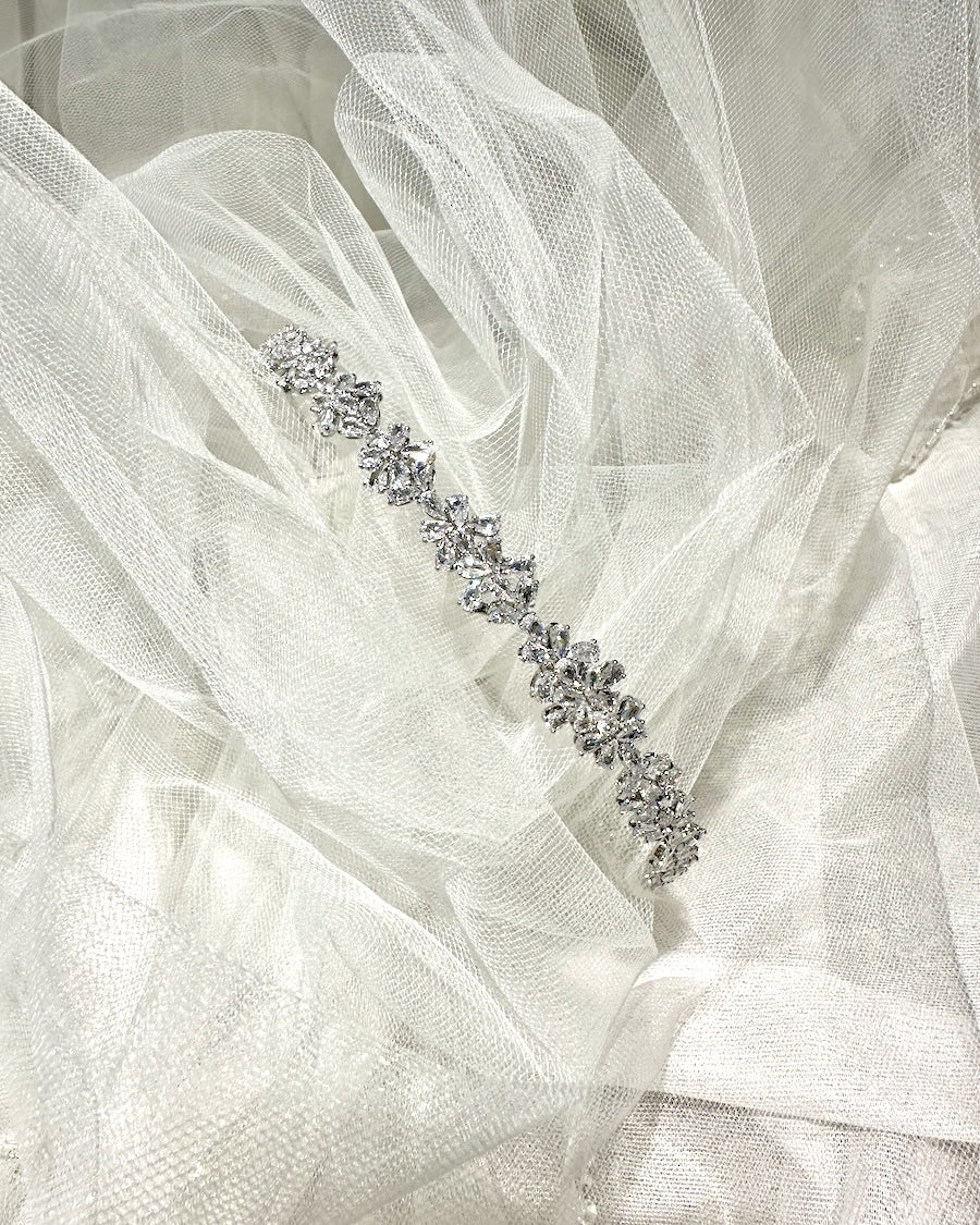 Sheridan Silver bridal headband — alternate view 3