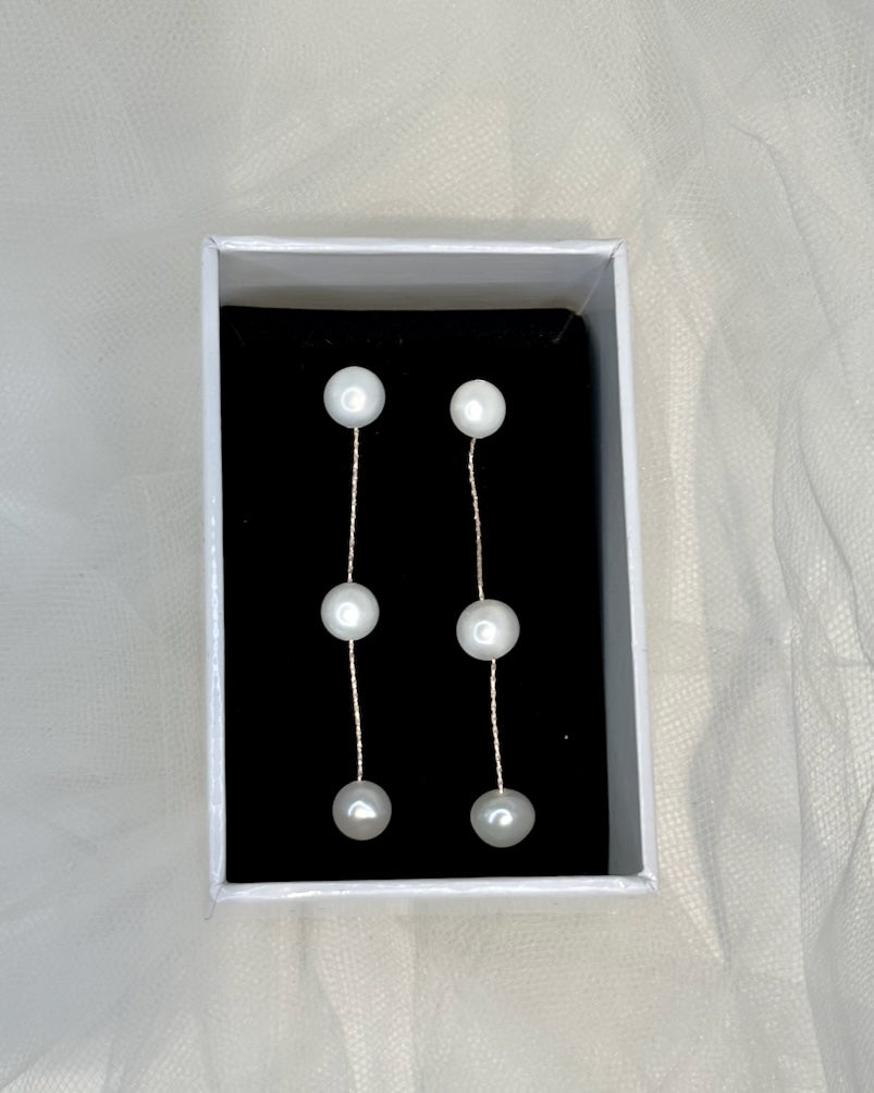 Bella Rose Gold bridal earrings — alternate view 2