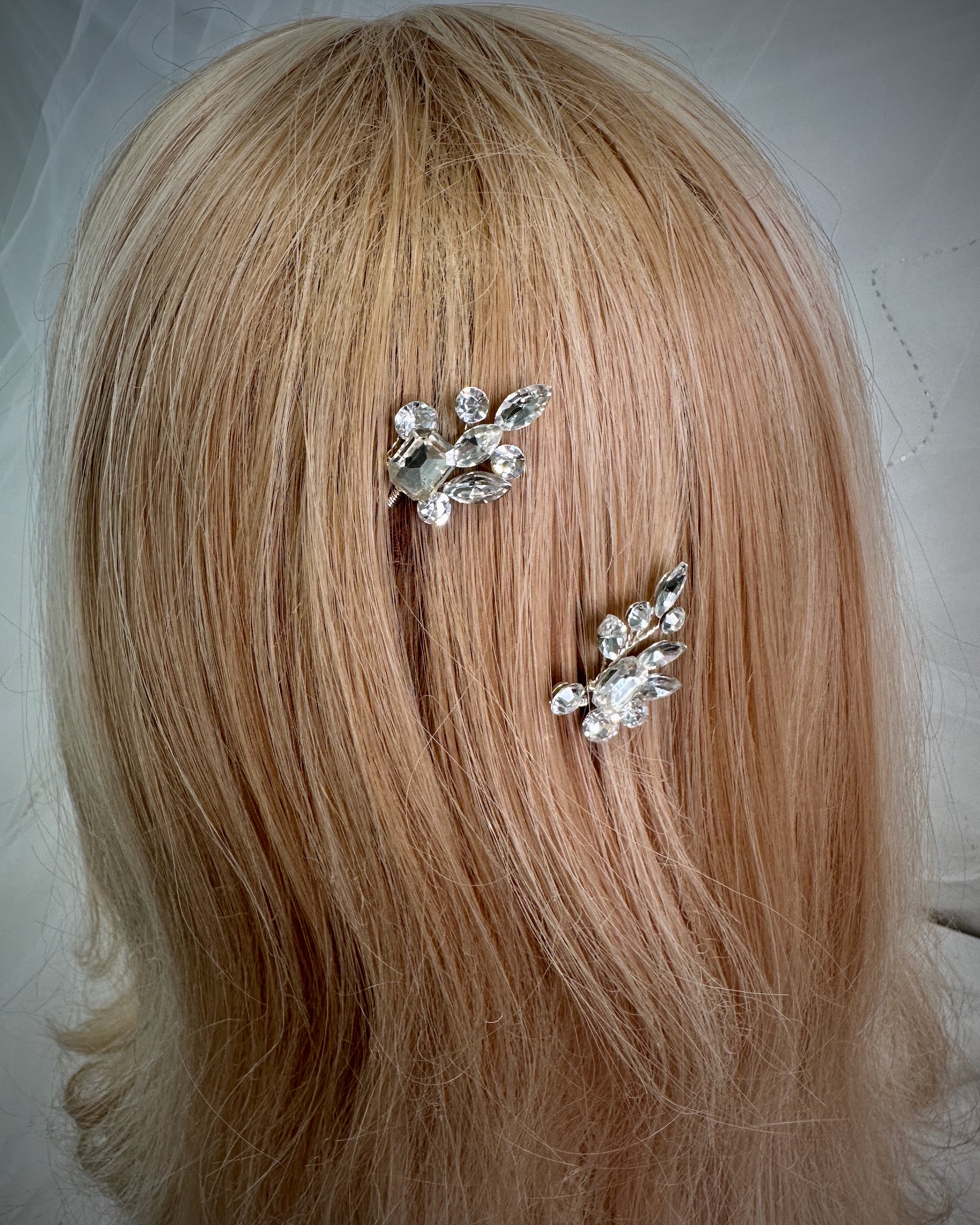 Paz Hairpins in silver — alternate view 4
