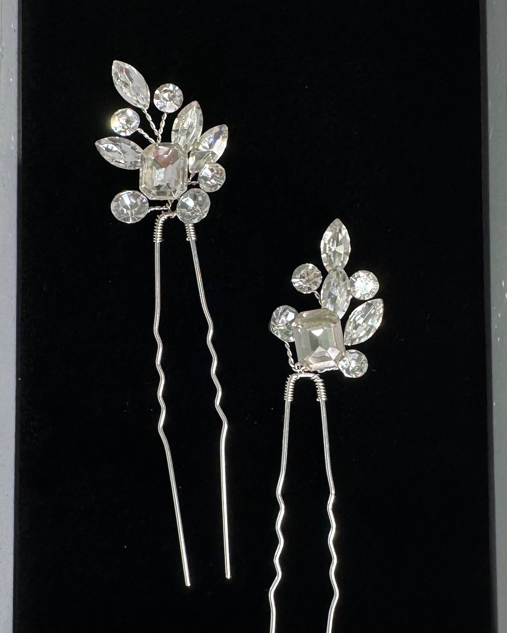 Paz Hairpins in silver — alternate view 6