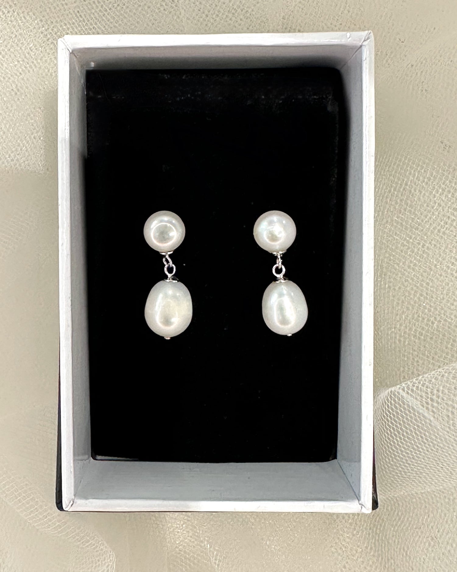 Sia Silver Bridal Earrings — alternate view 5