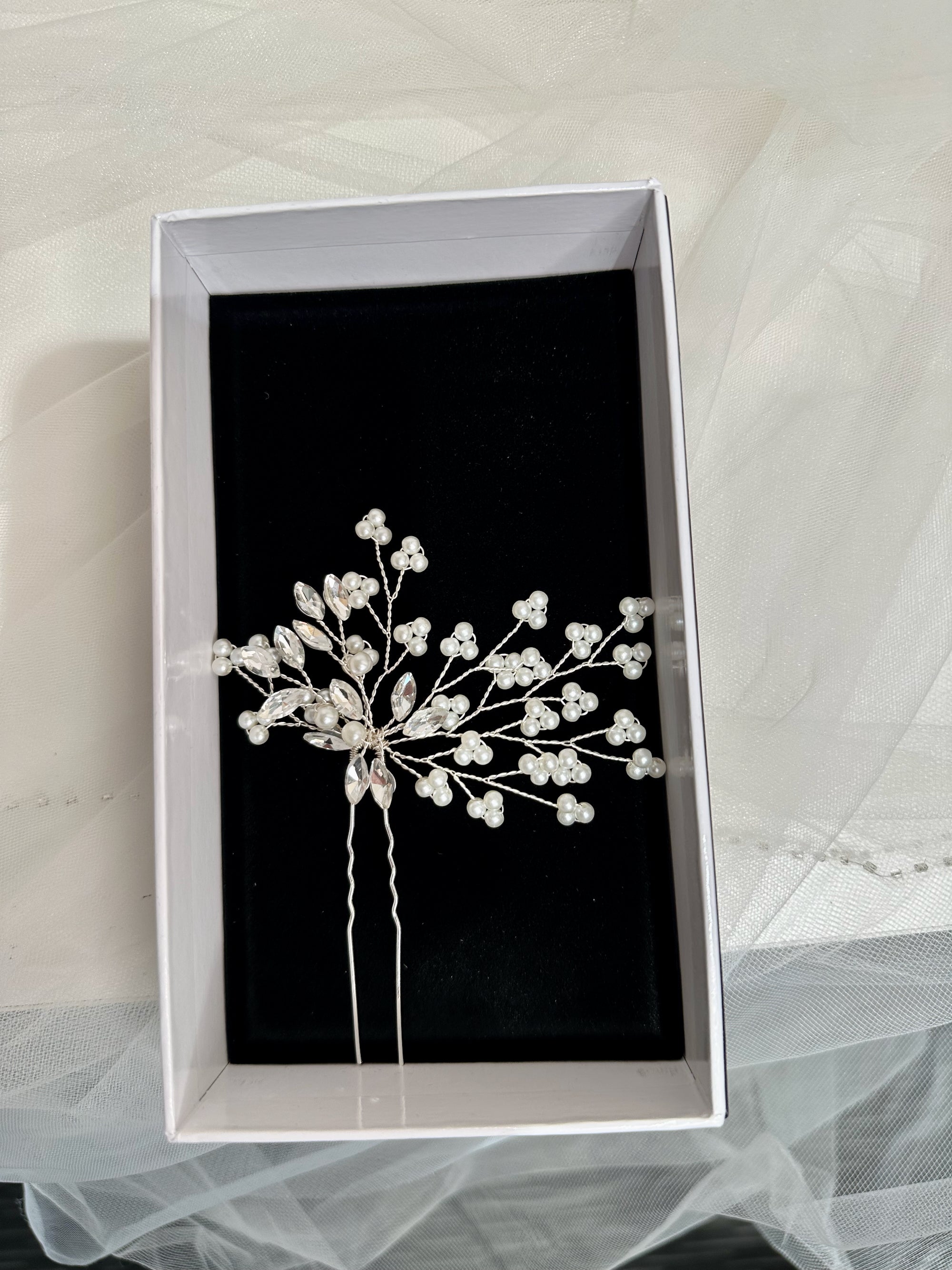 Larina Hairpin in silver — alternate view 3