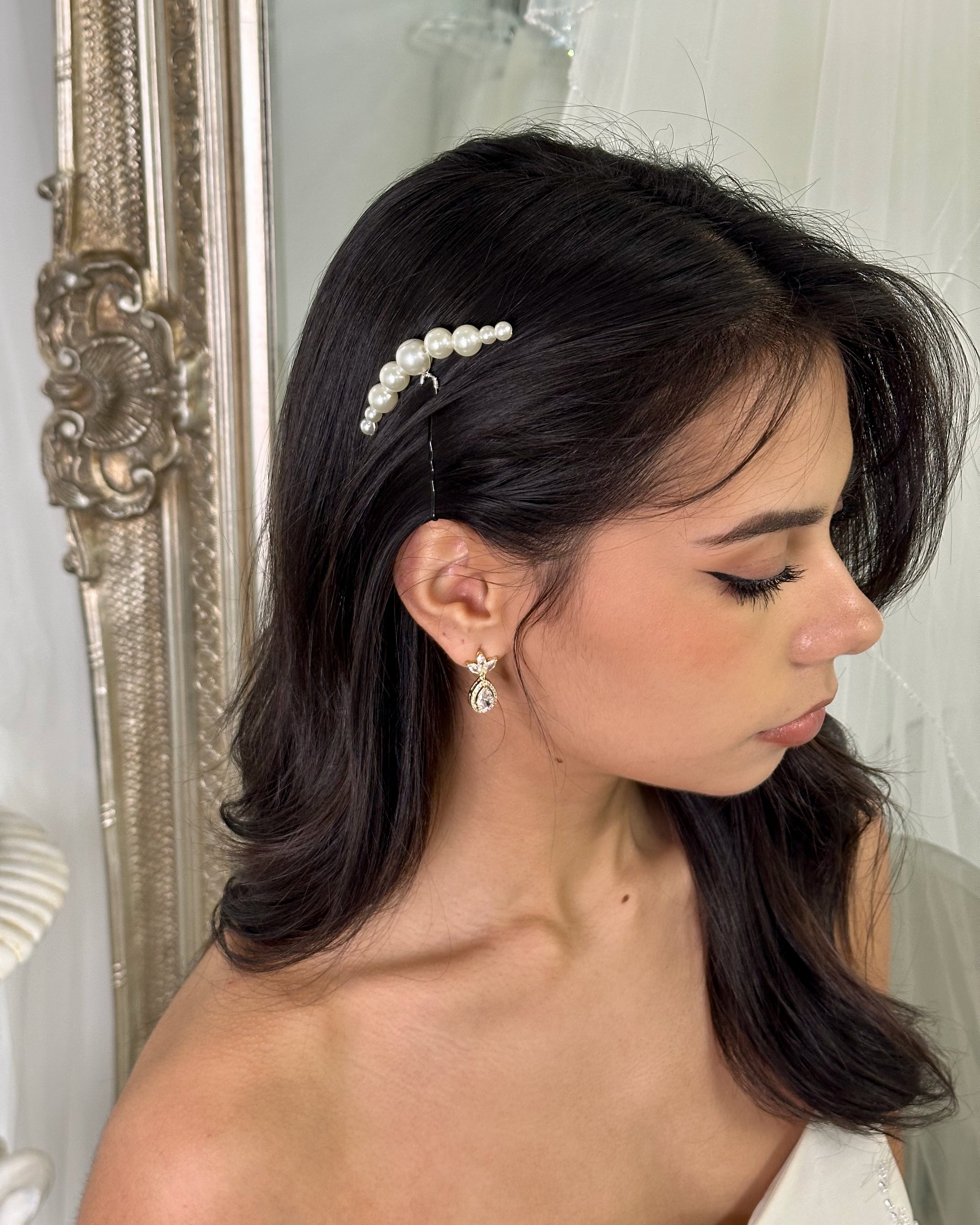 May Hairpin in silver — alternate view 2