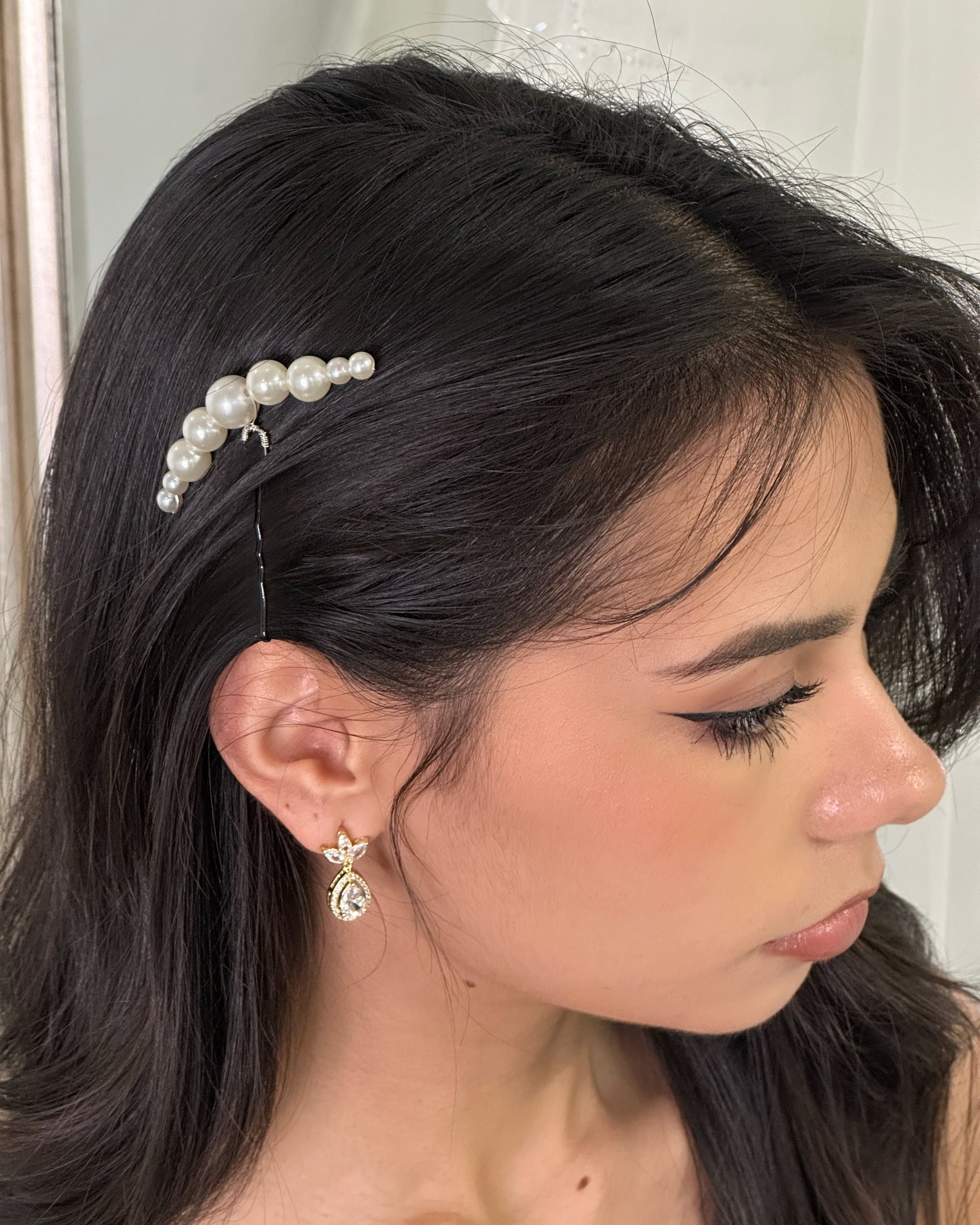 May Hairpin in silver — alternate view 3