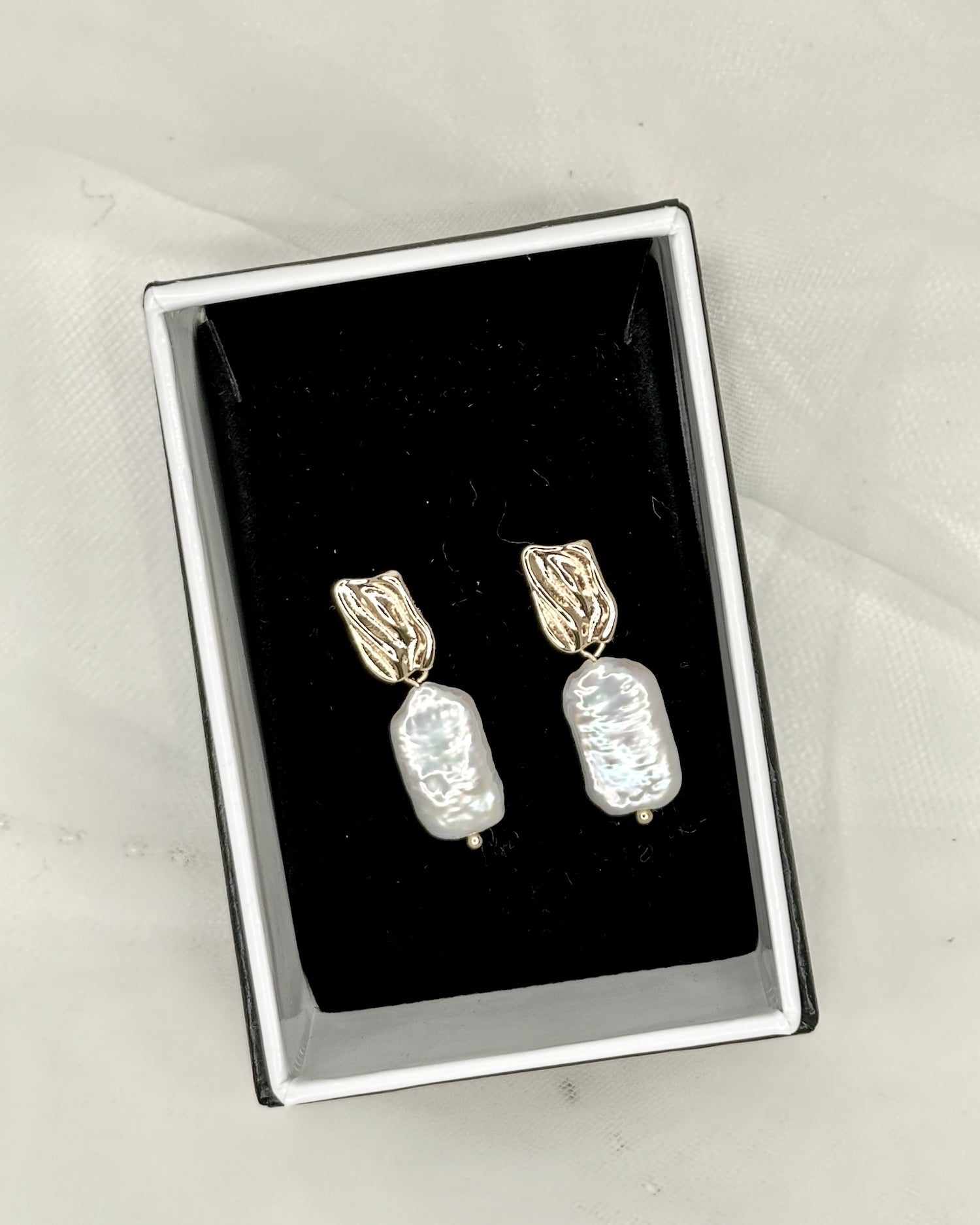 Niamh Bridal Earrings in gold — alternate view 5