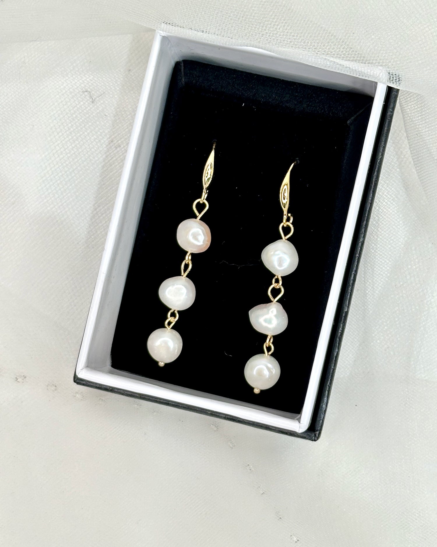 Lettie Bridal Earrings in gold by Windsor Bridal Jewellery