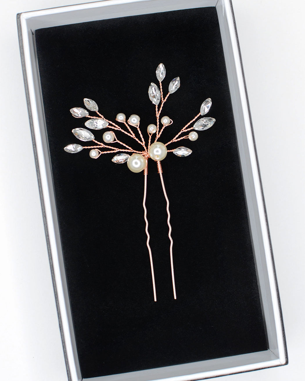 Talia Rose Gold bridal hair pin — alternate view 2