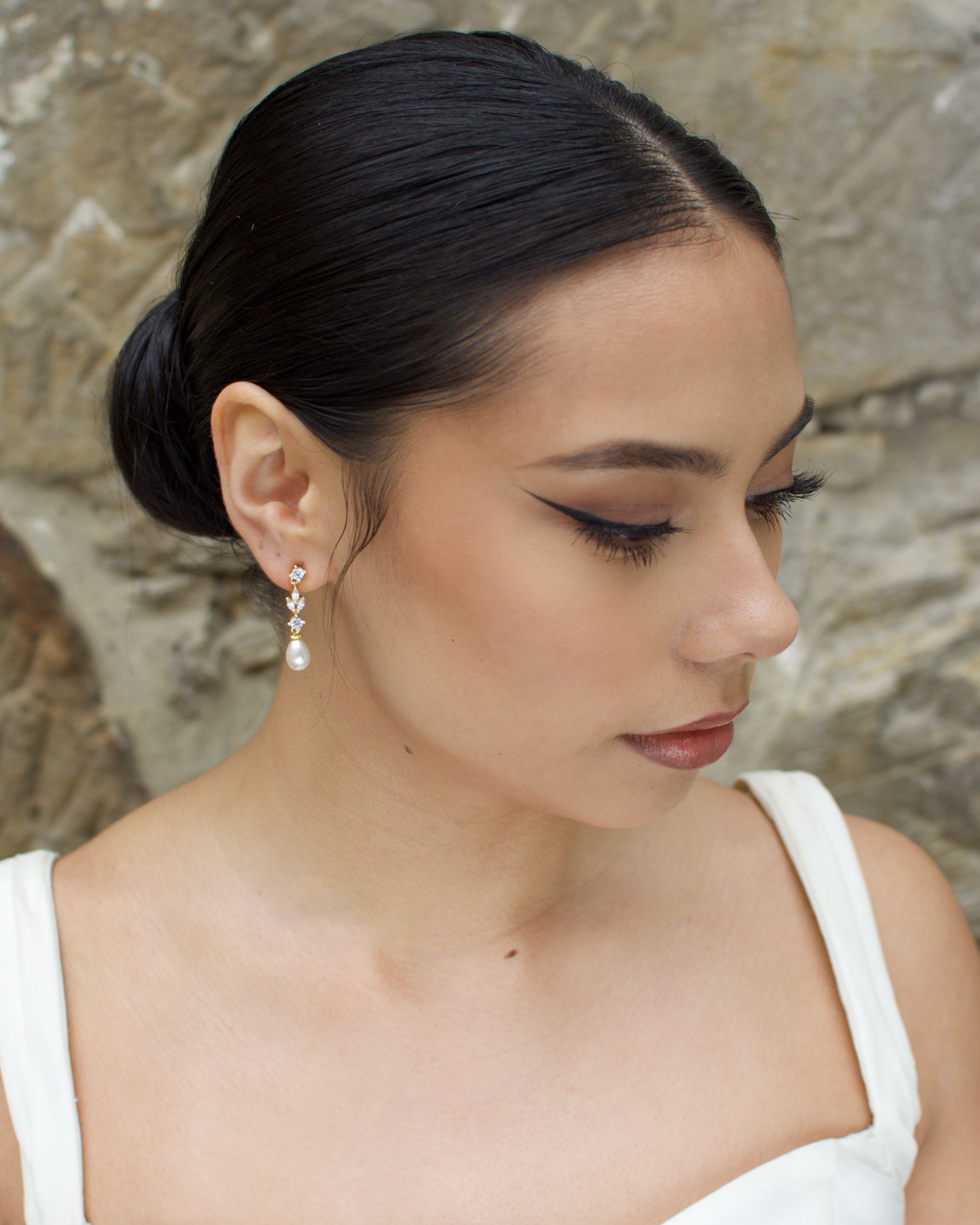 Tara Gold bridal earrings — alternate view 7