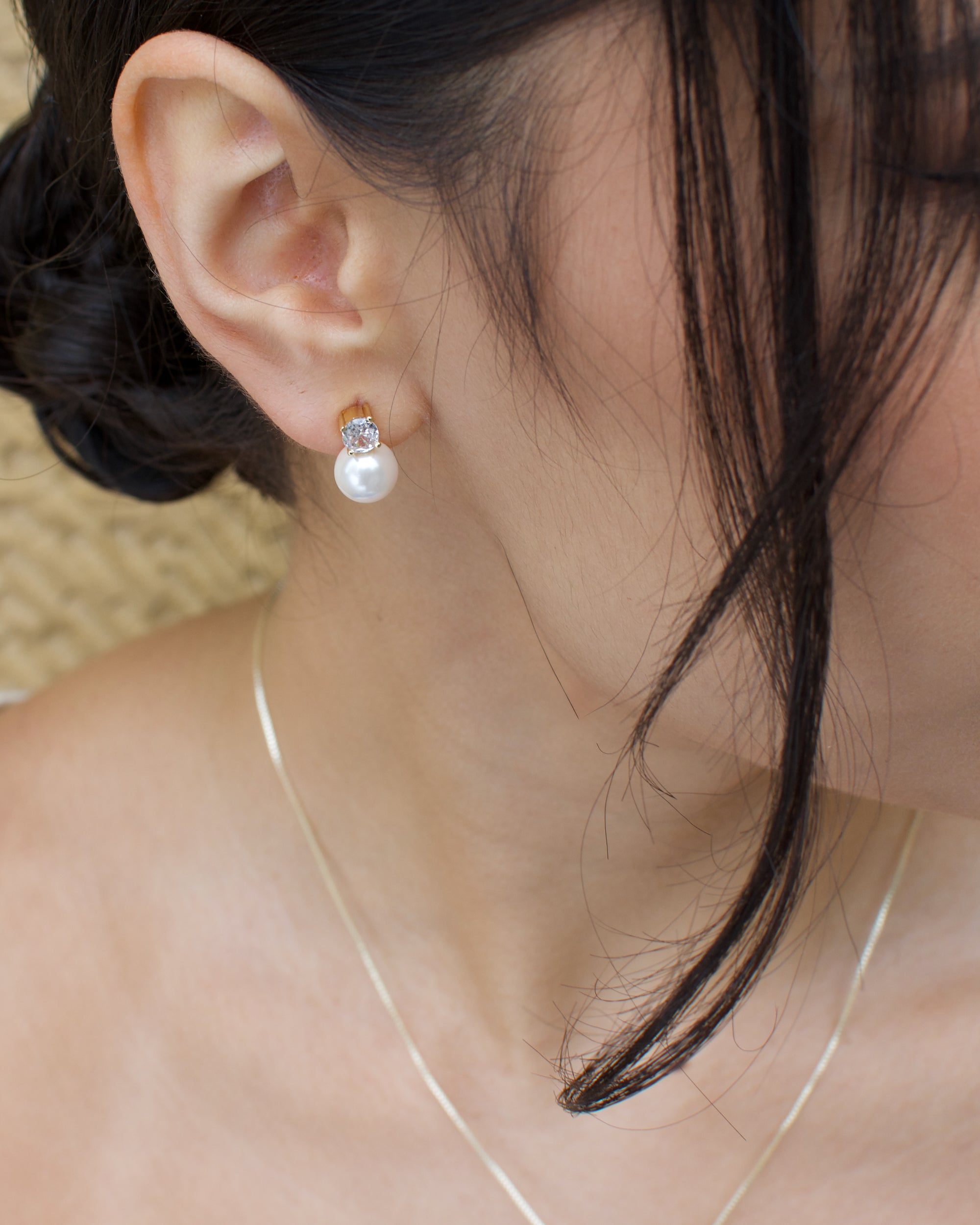 Annie Gold necklace and earring set — alternate view 6