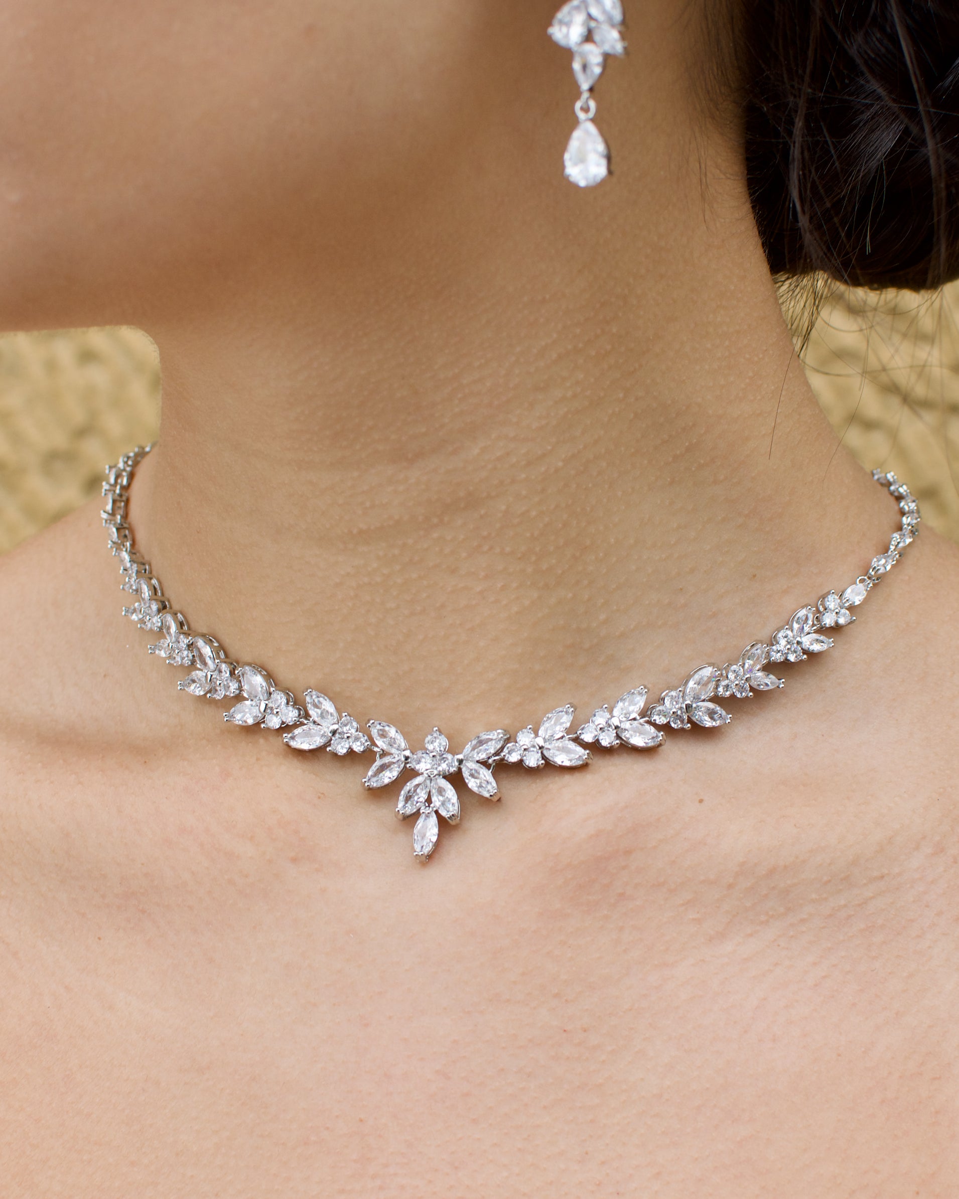 Corrina Crystal bridal necklace — alternate view 6