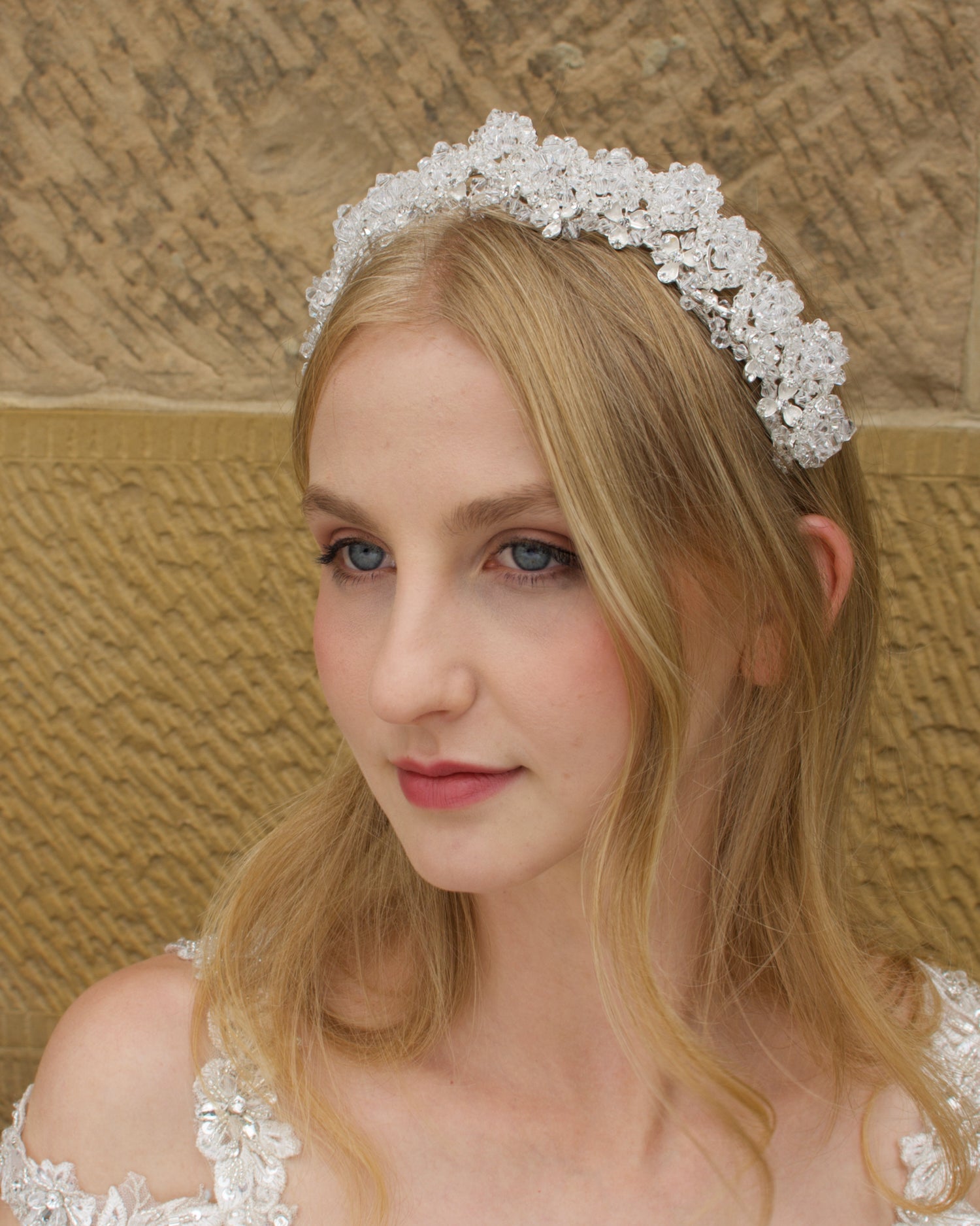 Winona Crystal Silver crown by Windsor Bridal Jewellery