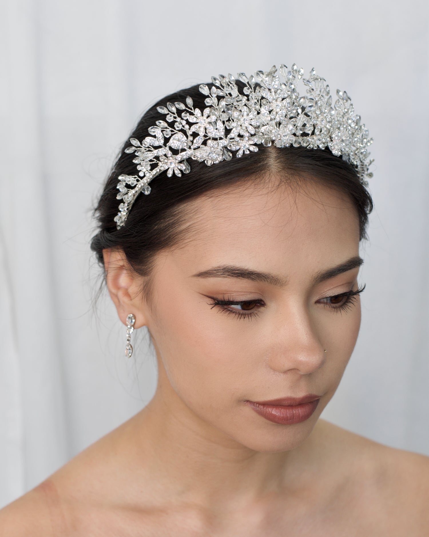 Maria Silver bridal crown — alternate view 6