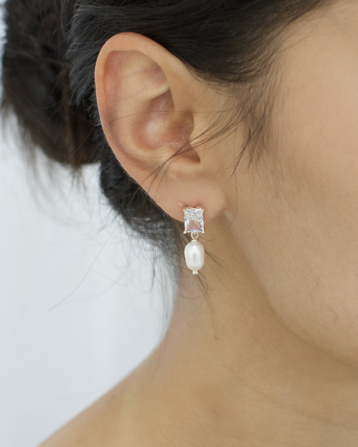 Harriet Gold Bridal Earrings — alternate view 3