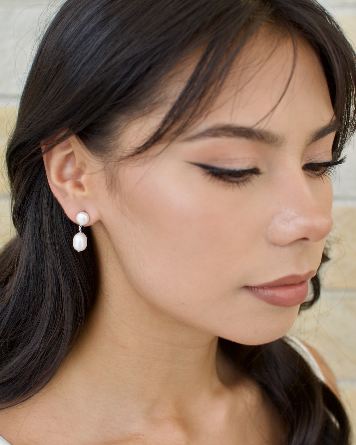 Sia Silver Bridal Earrings — alternate view 3
