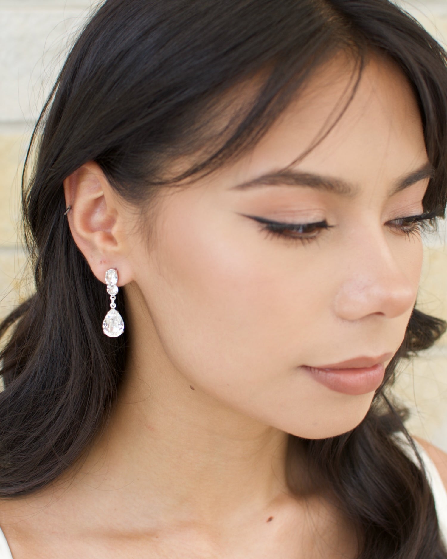 Emilia Bridal Earrings silver — alternate view 3