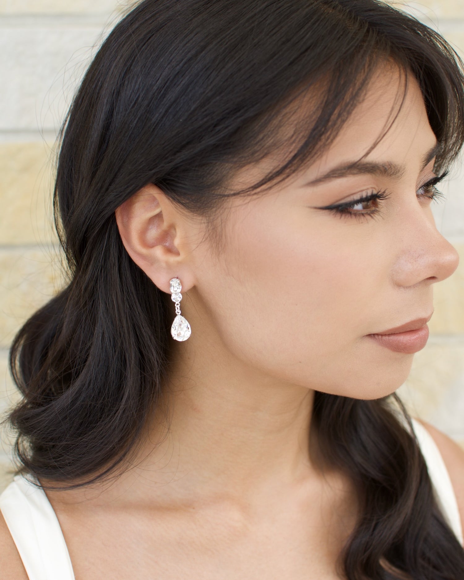 Emilia Bridal Earrings silver — alternate view 2