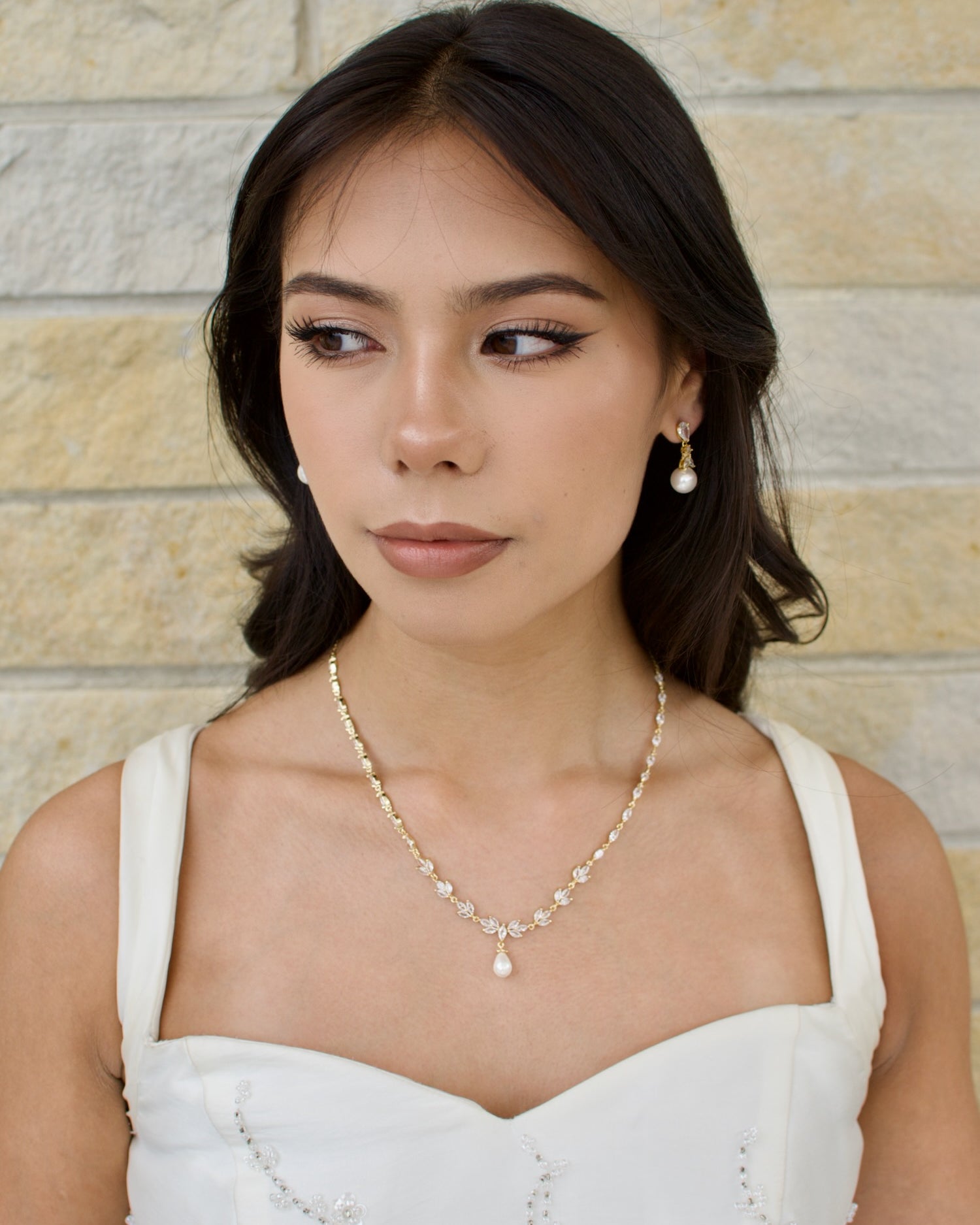 Leah Gold bridal necklace by Windsor Bridal Jewellery