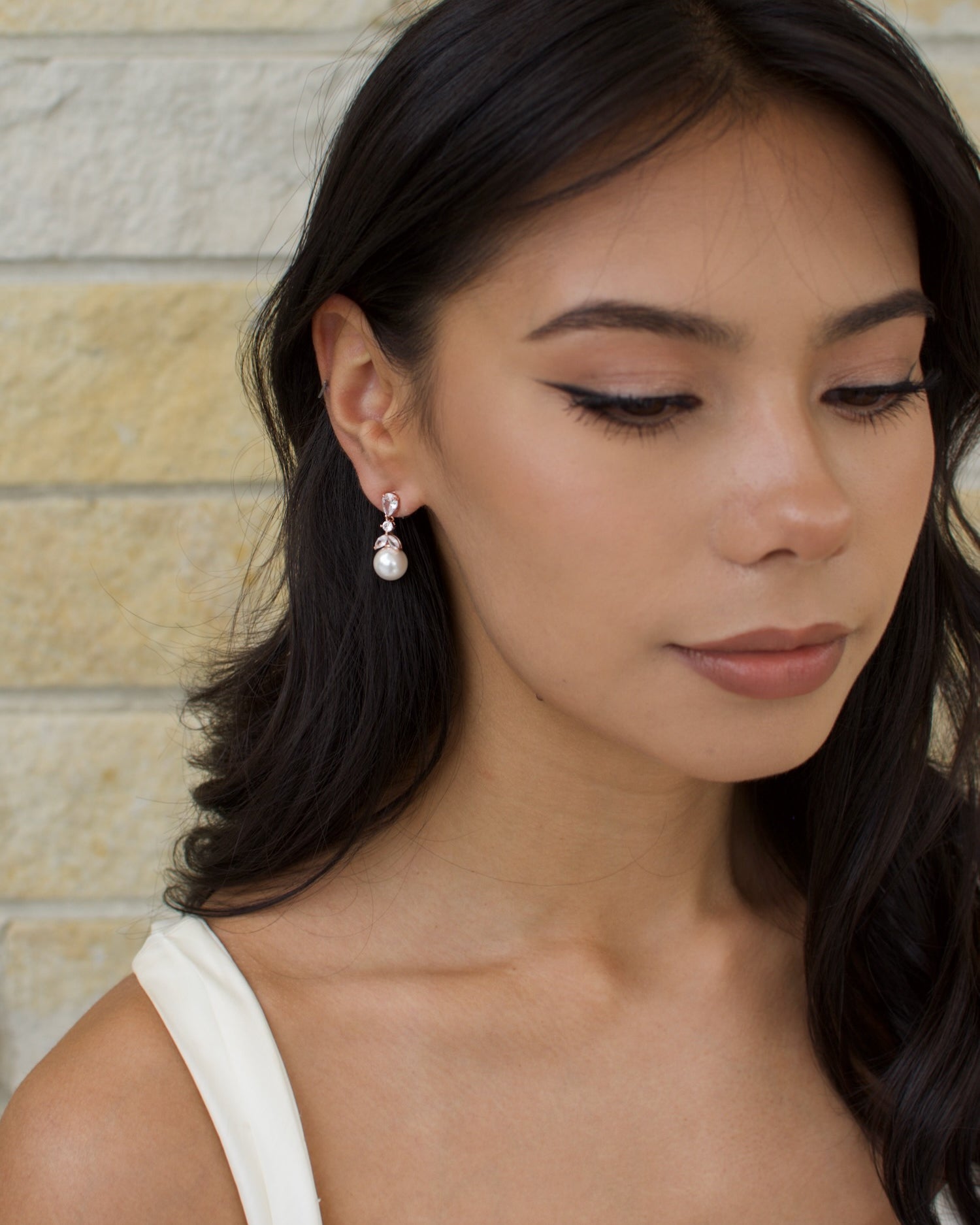 Betty Rose Gold bridal earrings — alternate view 2