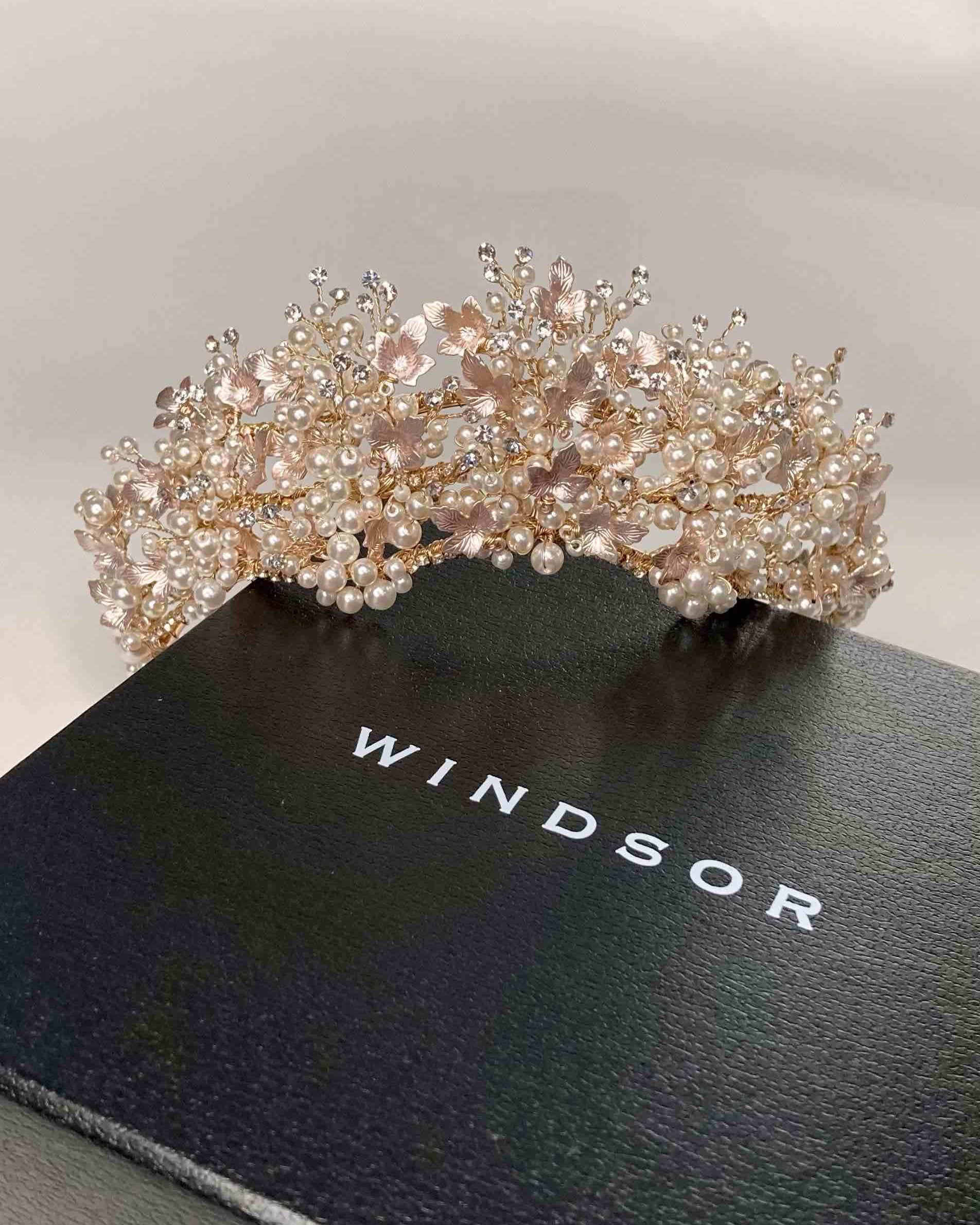 Anita Triple Gold bridal crown — alternate view 2