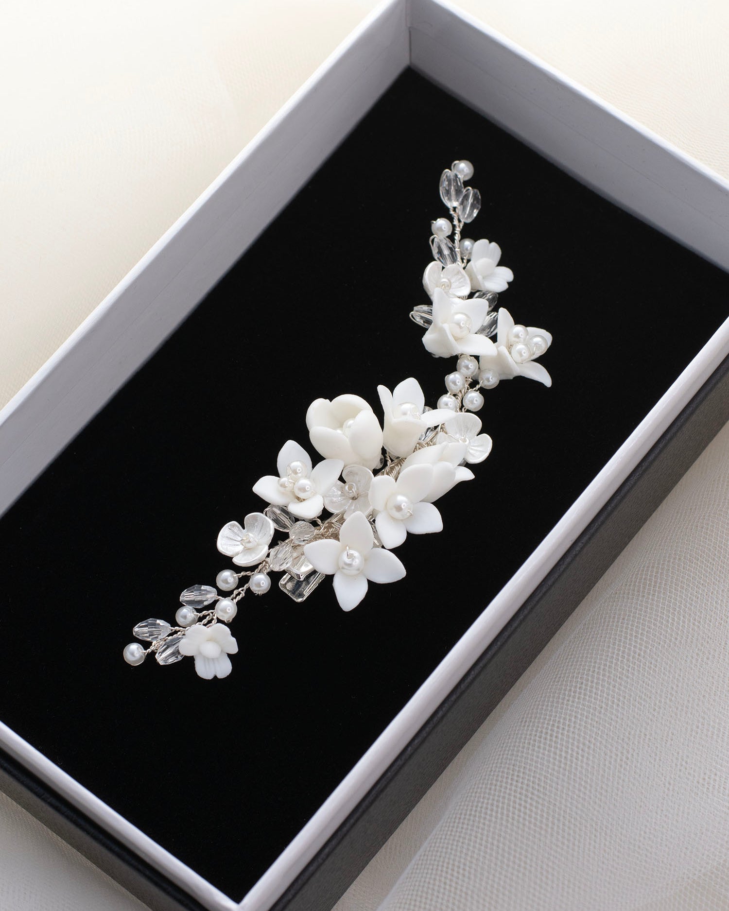 Callista Silver bridal comb — alternate view 3