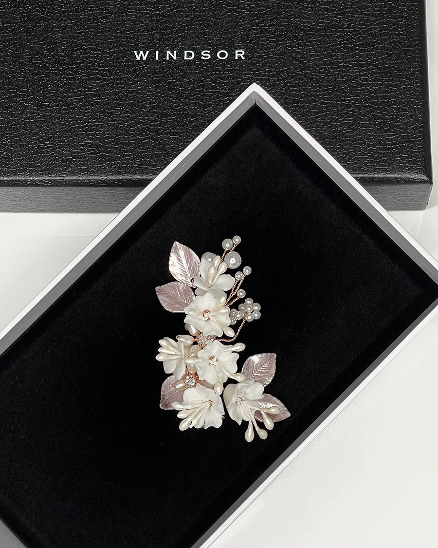 Marija Rose Gold bridal comb — alternate view 2