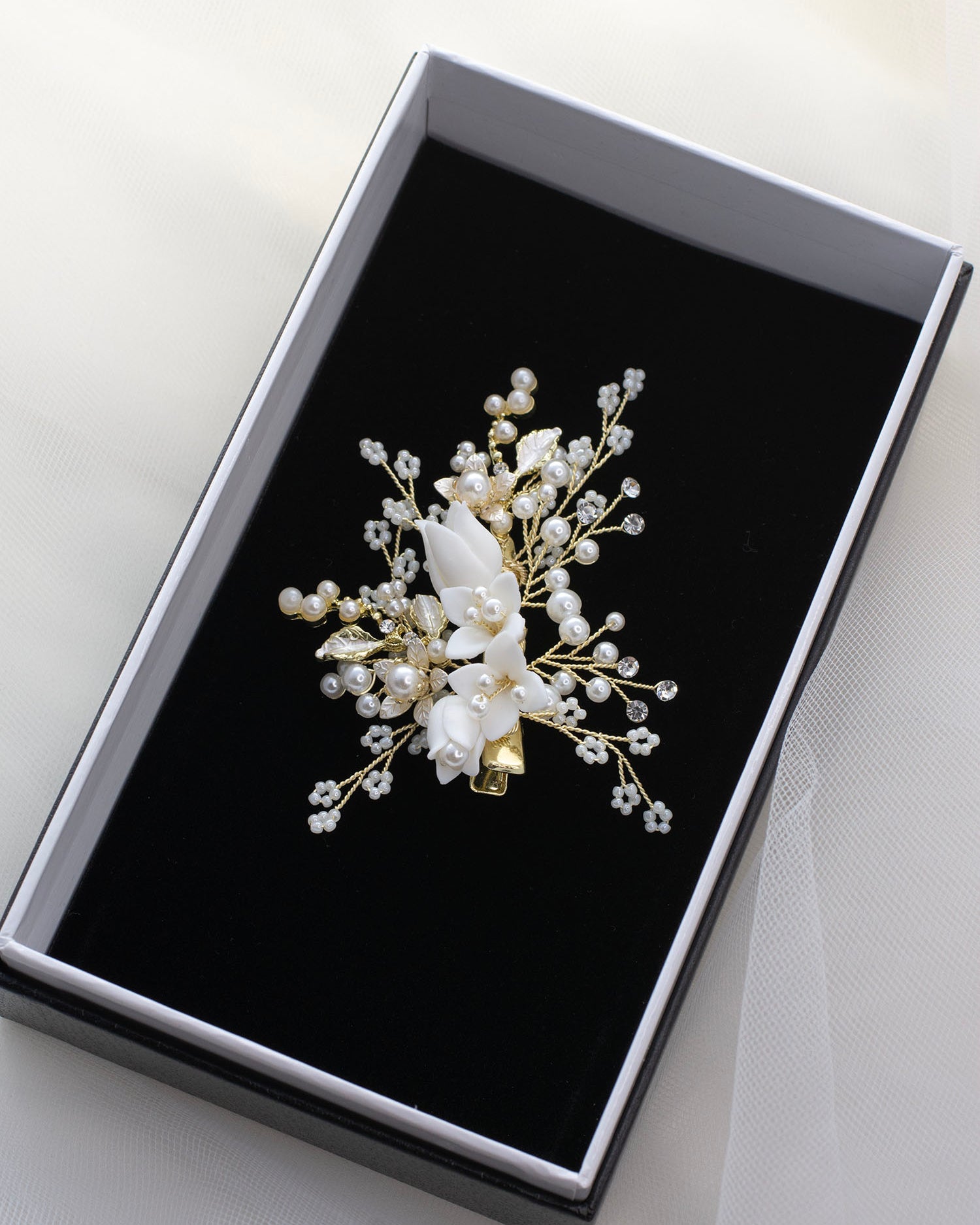 Kiara Gold bridal comb — alternate view 2