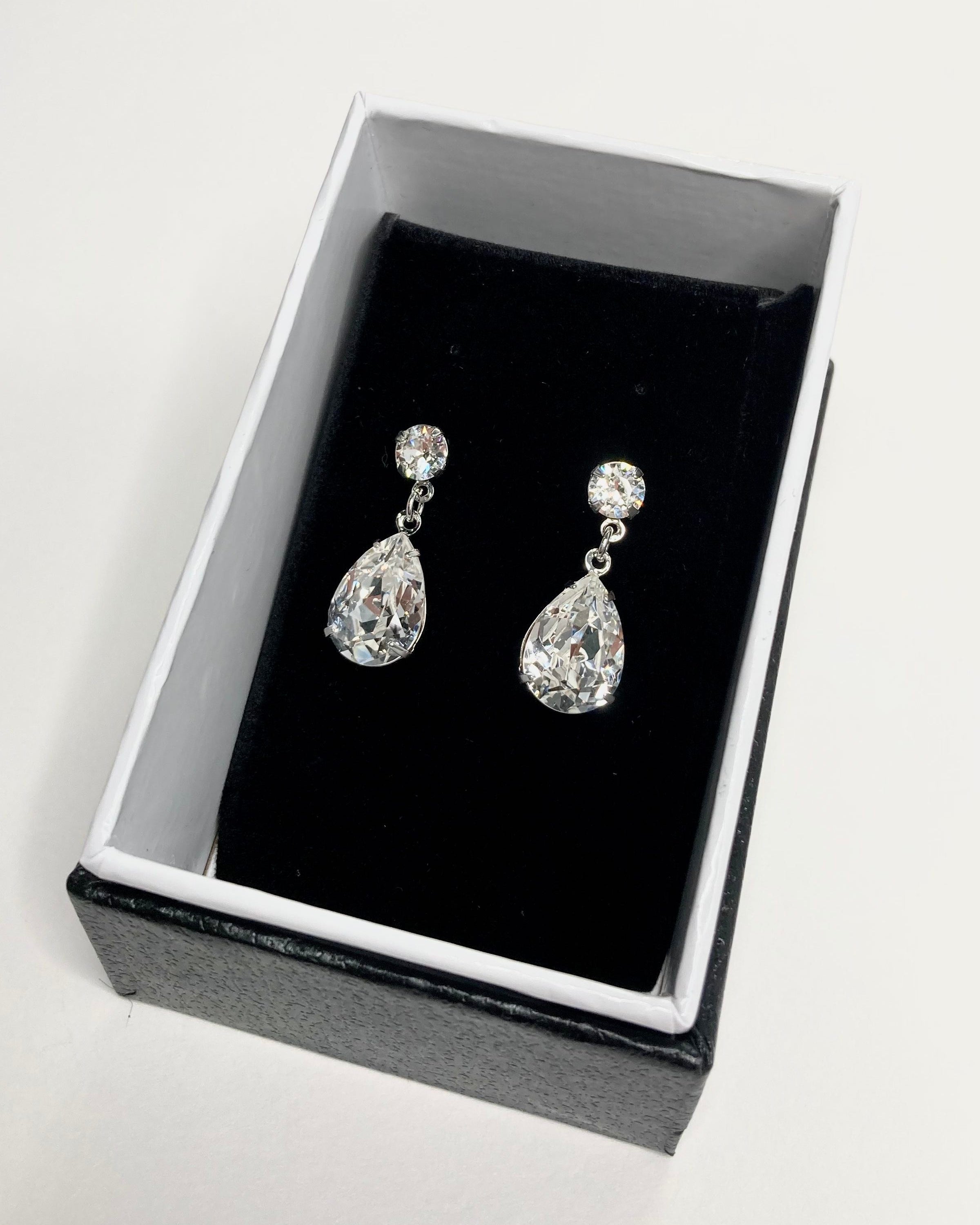 Rosemary silver bridal earrings — alternate view 3