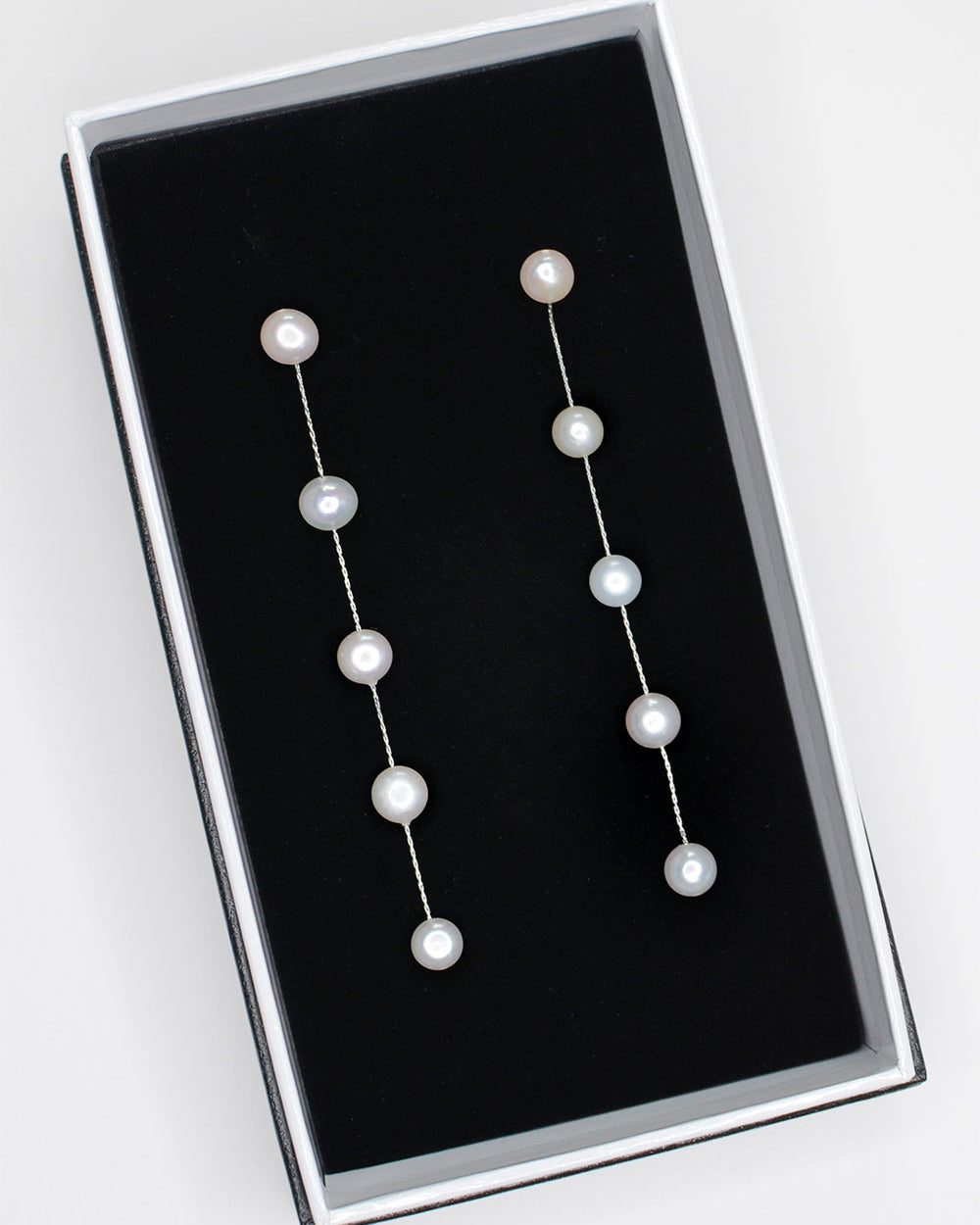 Bellisima Silver bridal earrings — alternate view 2