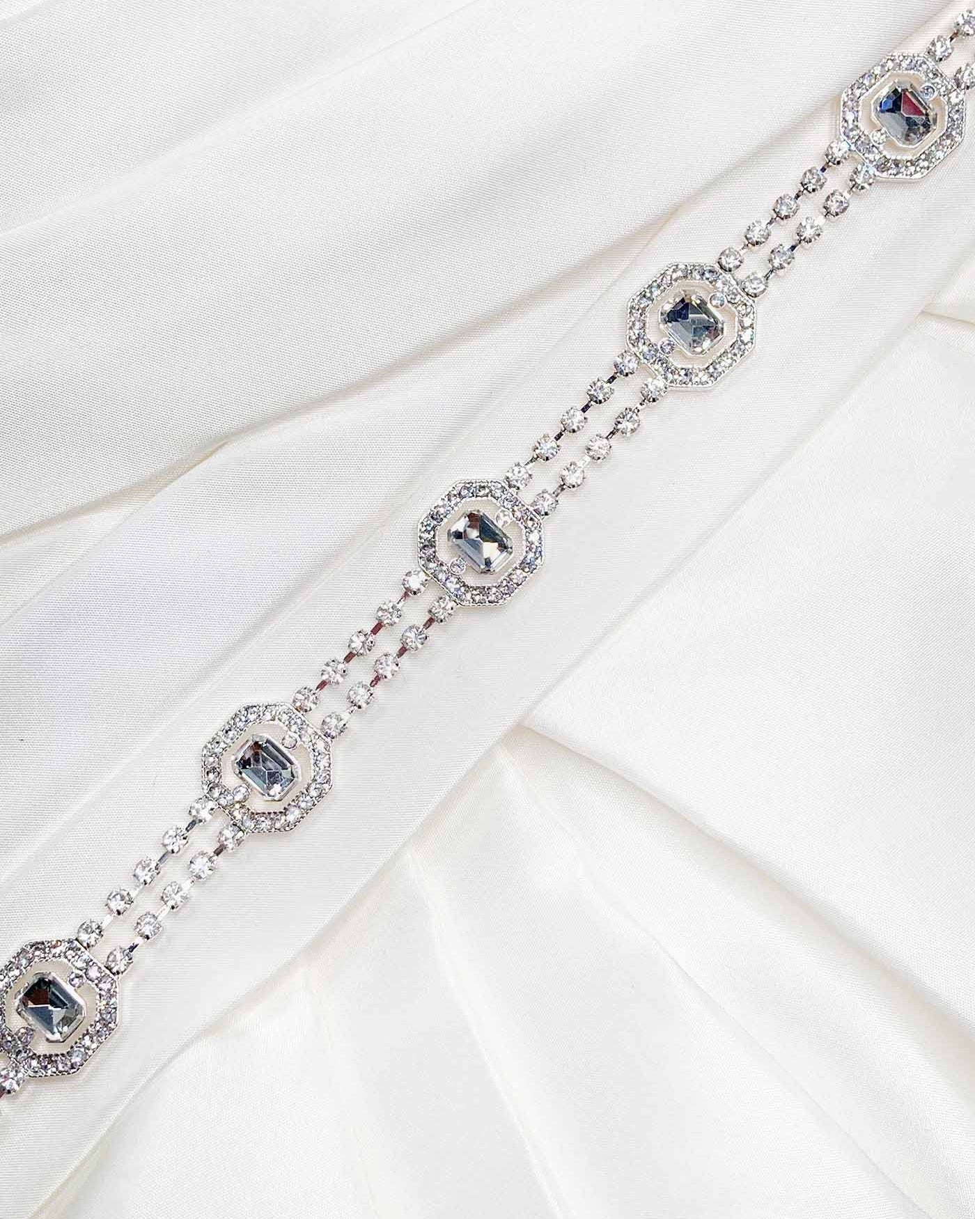 London Belt in silver by Windsor Bridal Jewellery