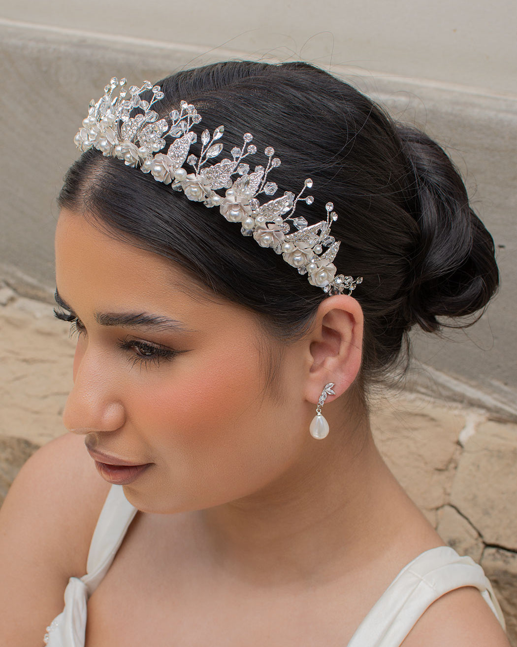 Seraphina silver bridal crown by Windsor Bridal Jewellery