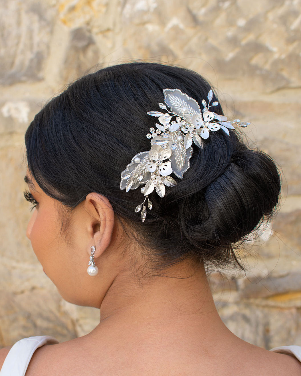 Felicity Silver bridal comb — alternate view 3