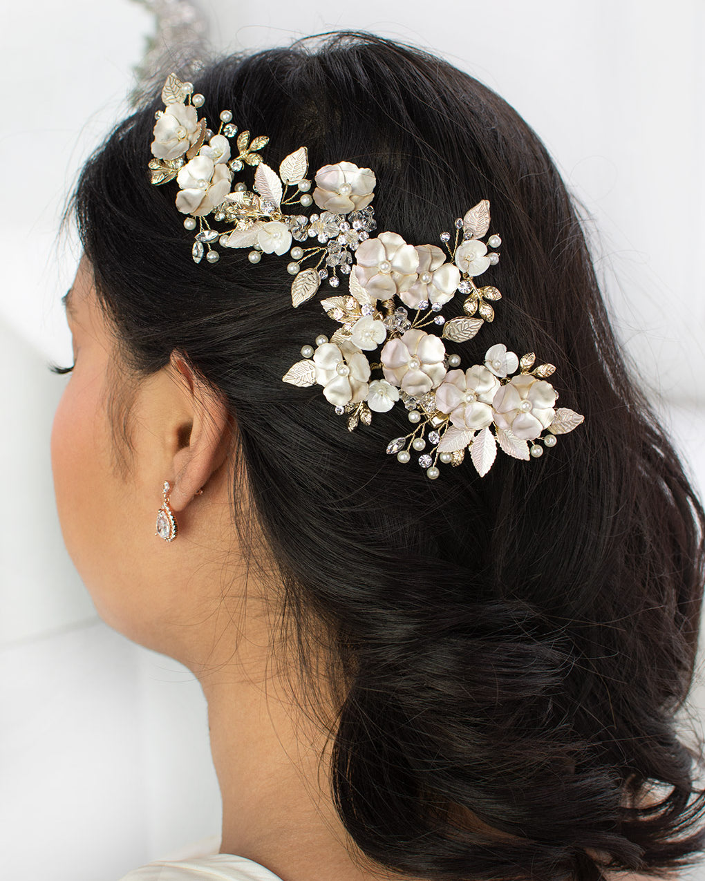 Siena gold bridal comb — alternate view 2