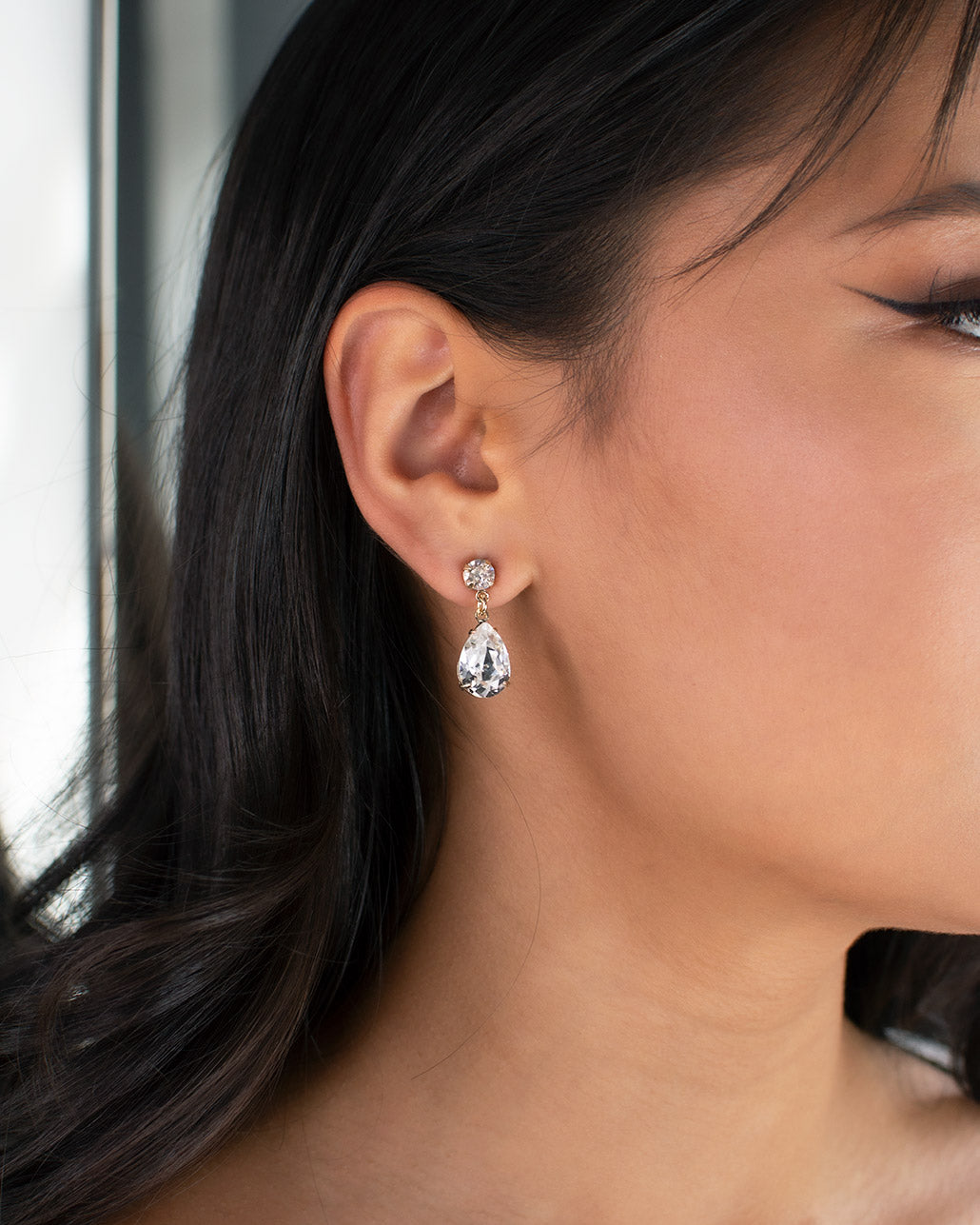 Rosemary Gold bridal earrings — alternate view 4
