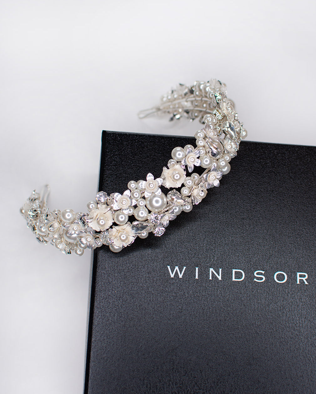 Violet Silver bridal headband — alternate view 5