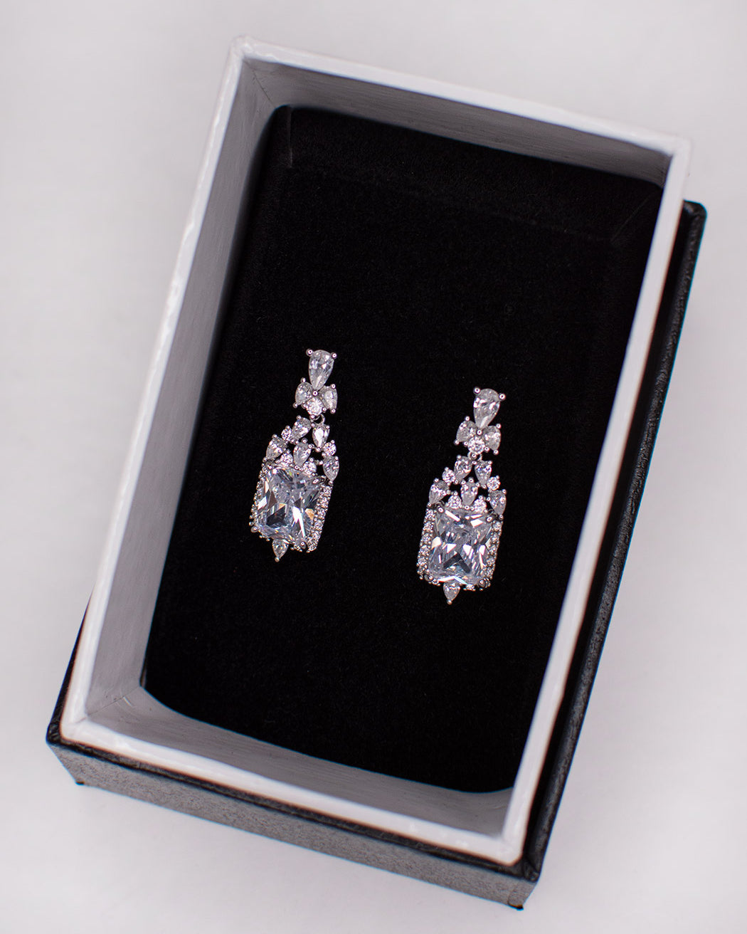 Lena Silver earrings by Windsor Bridal Jewellery