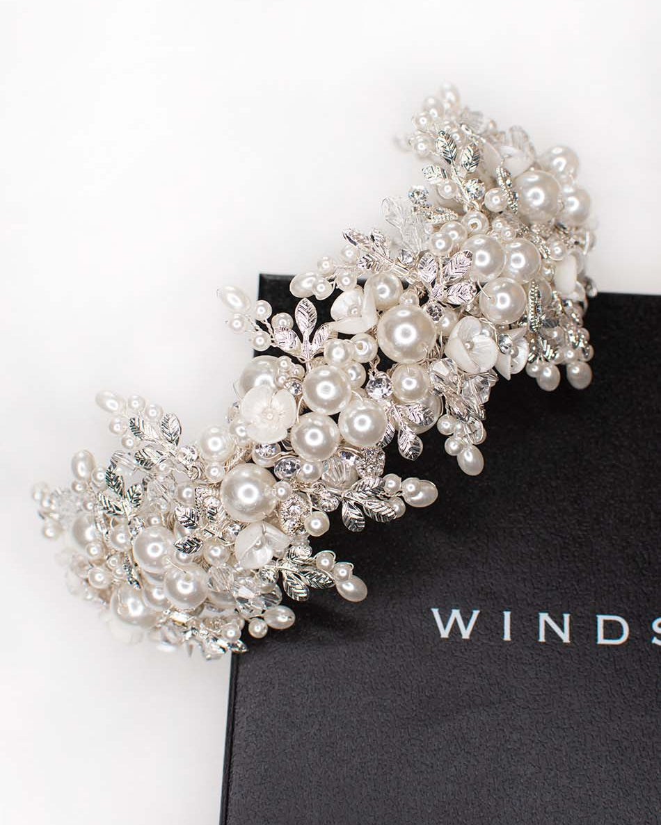 Suzanna Silver bridal headband — alternate view 5