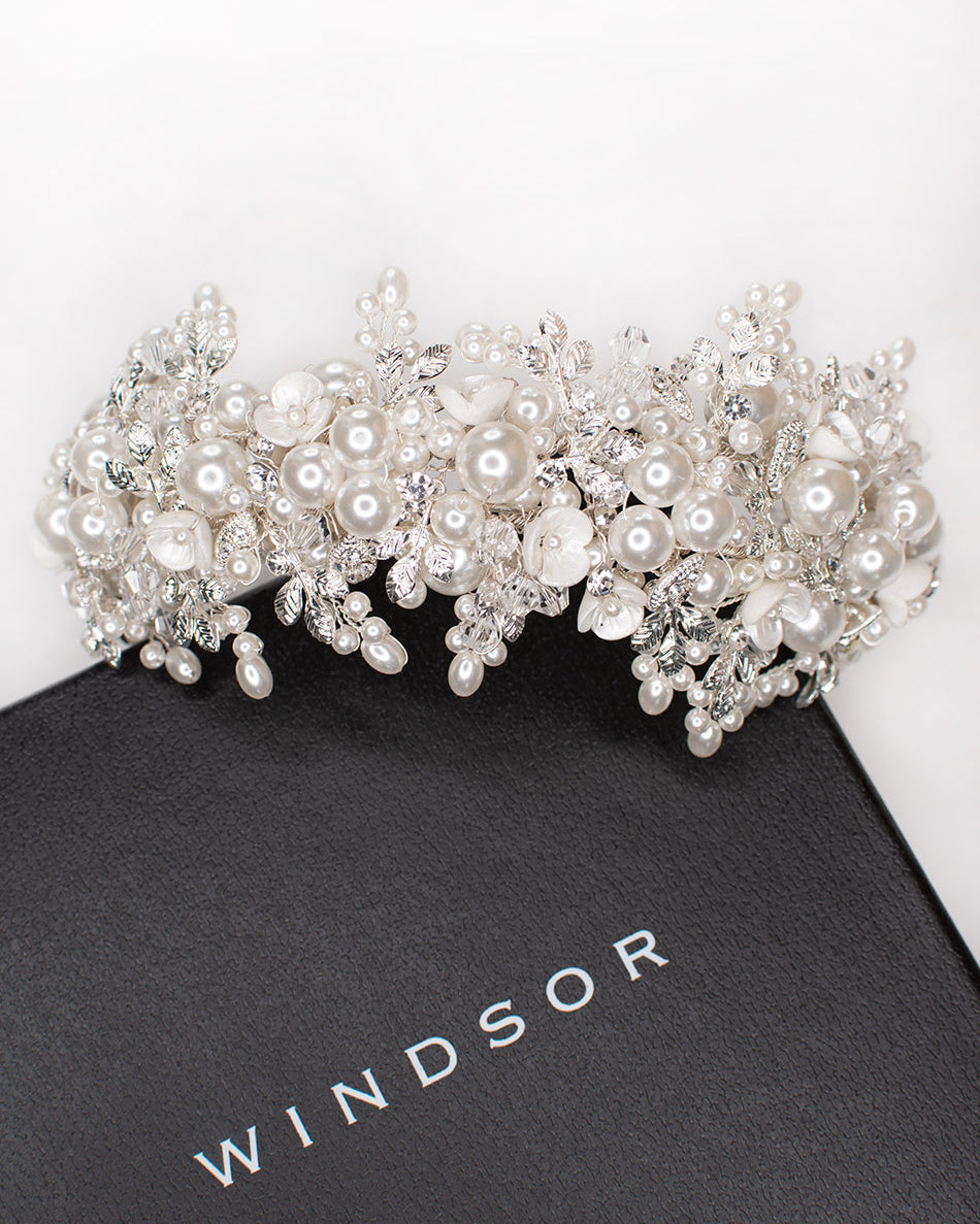 Suzanna Silver bridal headband — alternate view 6