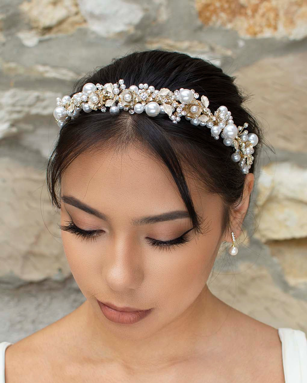 Stella Gold bridal headband — alternate view 4