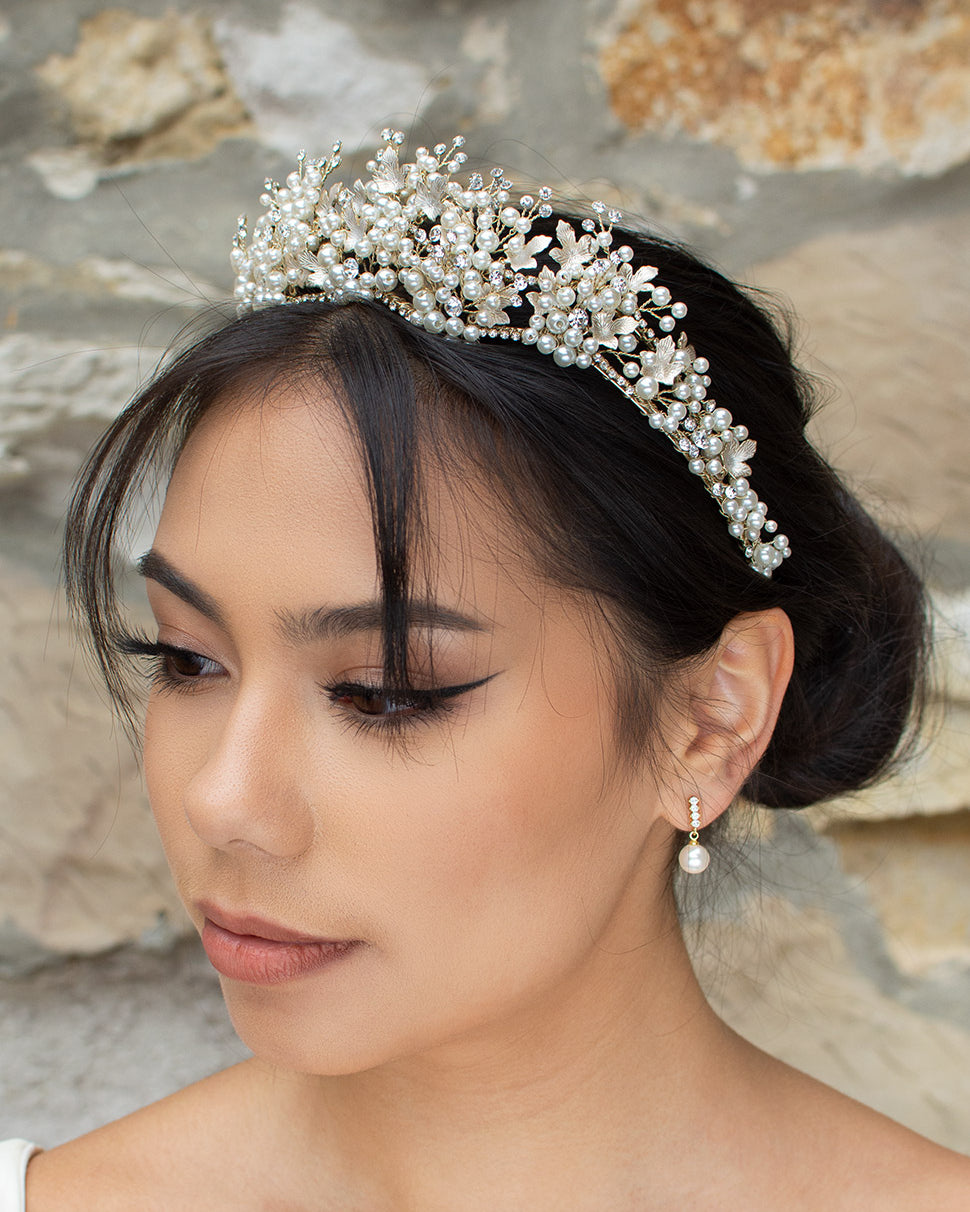 Anita Double Gold bridal crown — alternate view 3