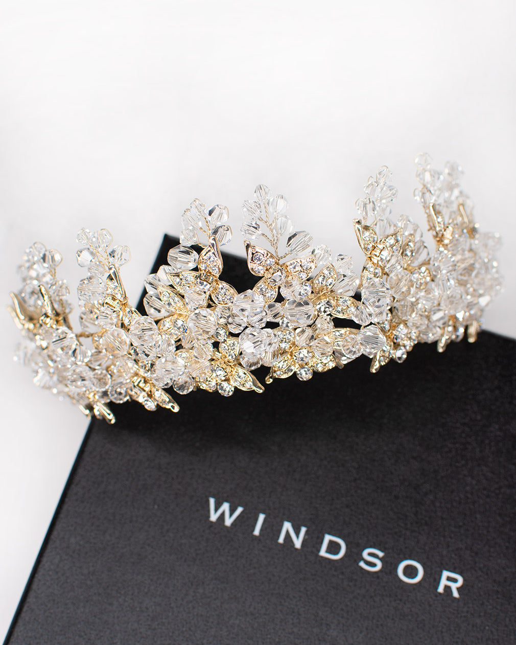 Francesca Gold bridal crown — alternate view 2