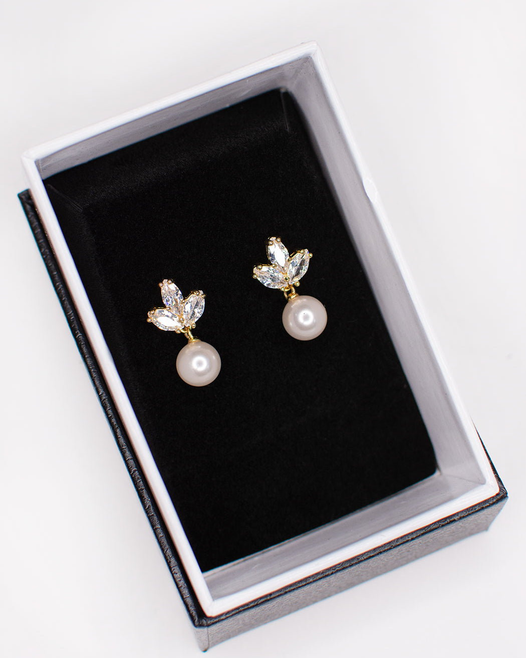 Frankie Gold bridal earrings — alternate view 4