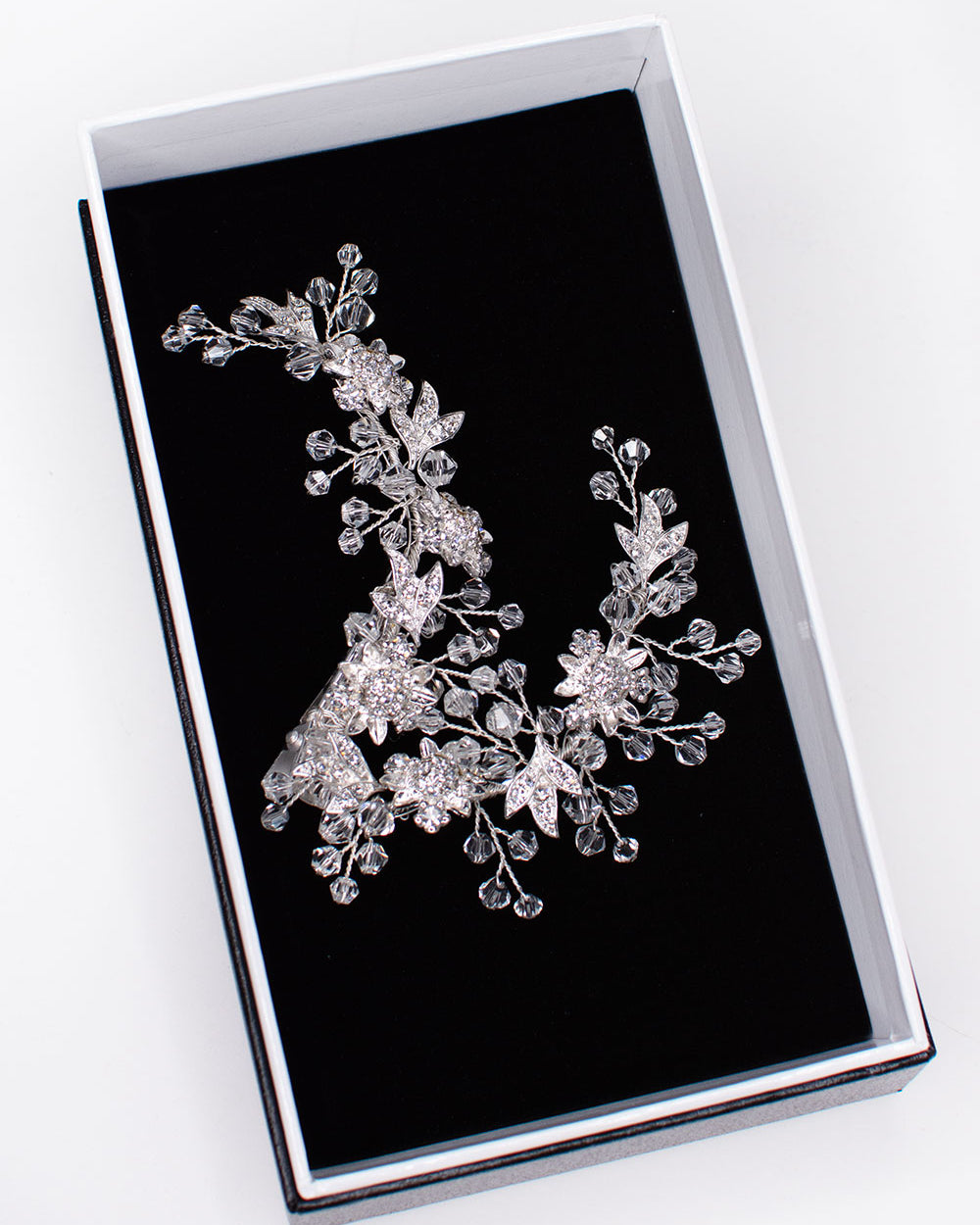 Alisha silver hair vine by Windsor Bridal Jewellery