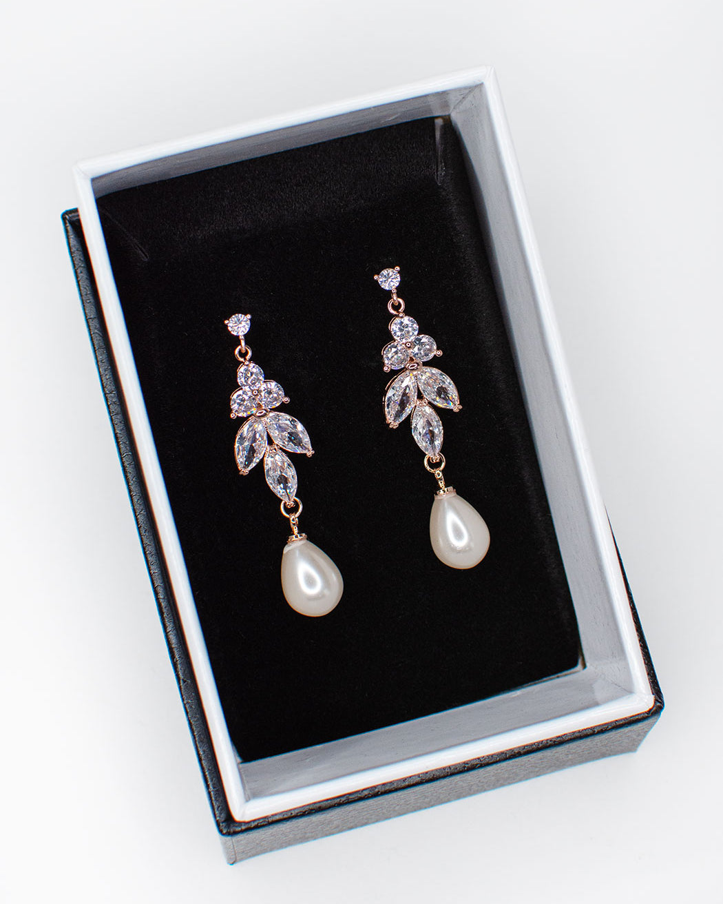 Remy Rose Gold bridal earrings — alternate view 4